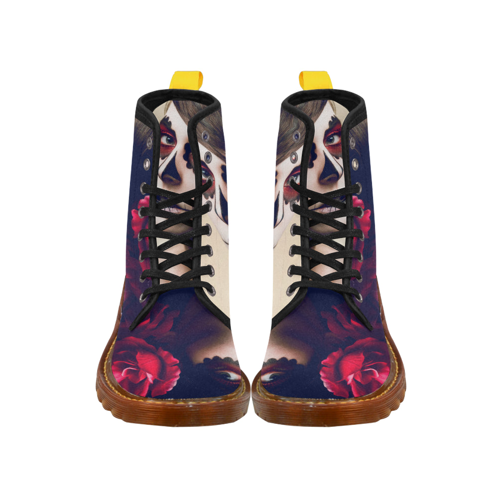 sugar skull Martin Boots For Women Model 1203H