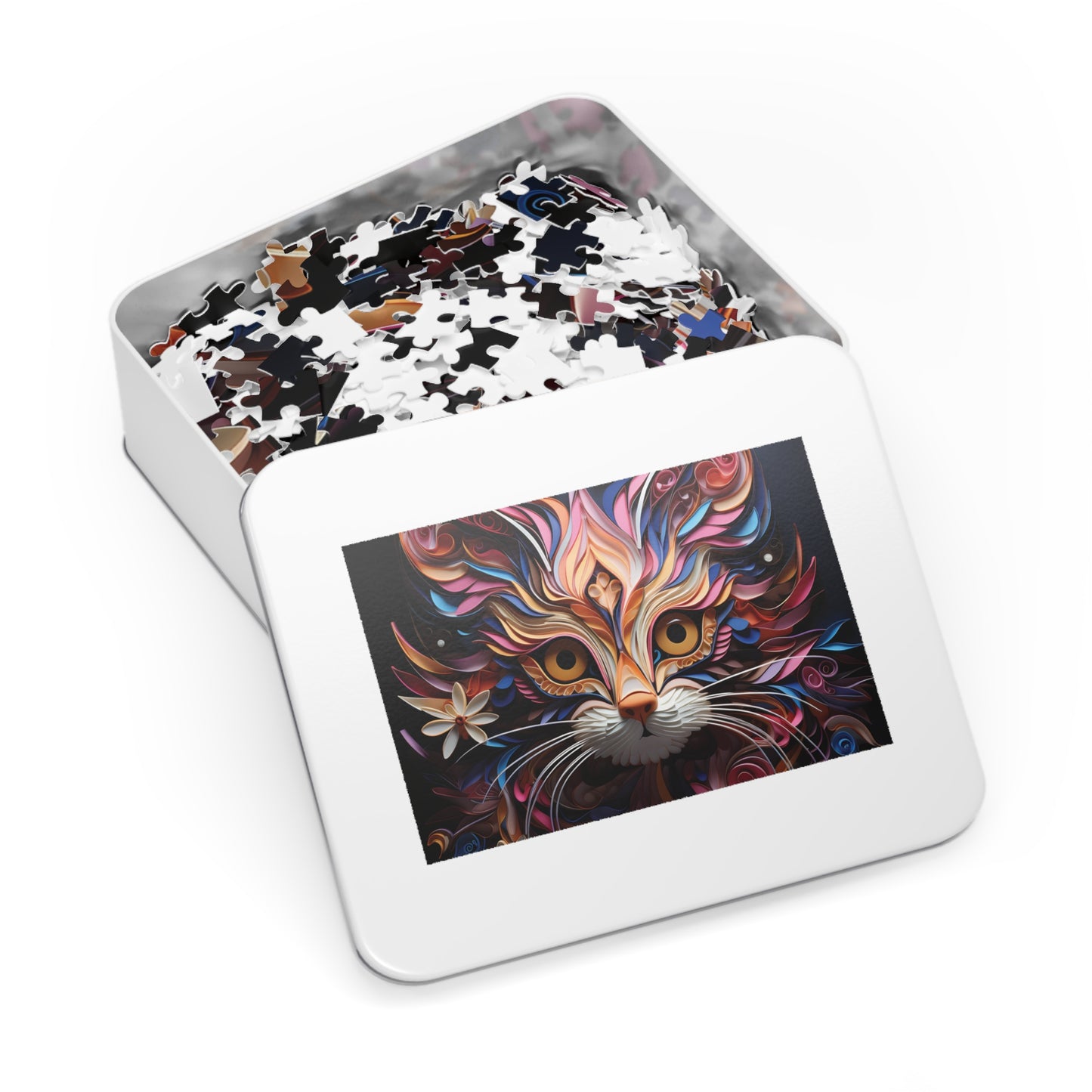 Jigsaw Puzzle, Cat, Personalised/Non-Personalised (30, 110, 252, 500,1000-Piece)