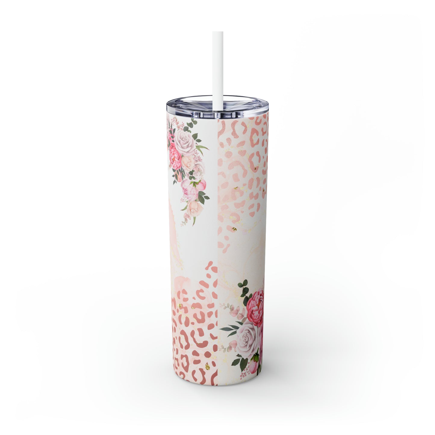 Skinny Tumbler with Straw, 20oz, Nurse