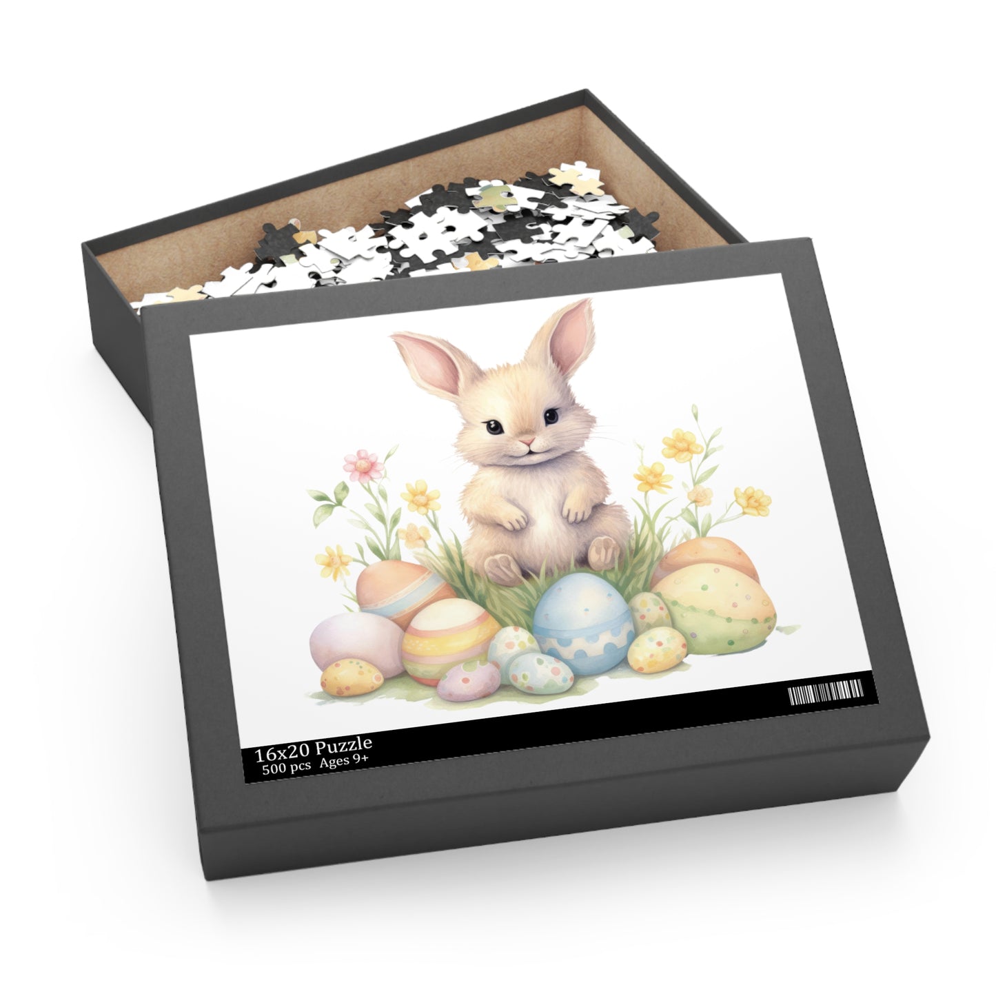 Personalised/Non-Personalised Puzzle, Easter Bunny (120, 252, 500-Piece)