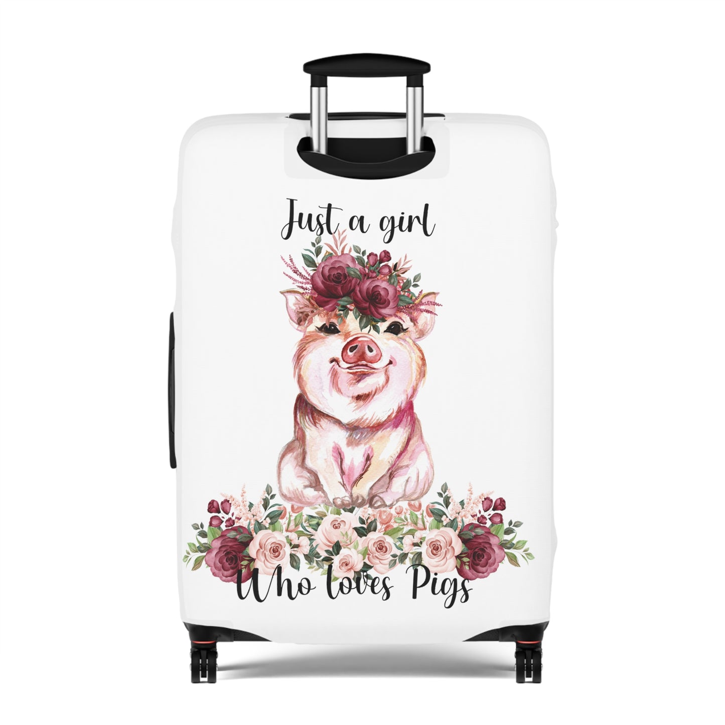 Luggage Cover, Just a girl who loves Pigs, awd-1360