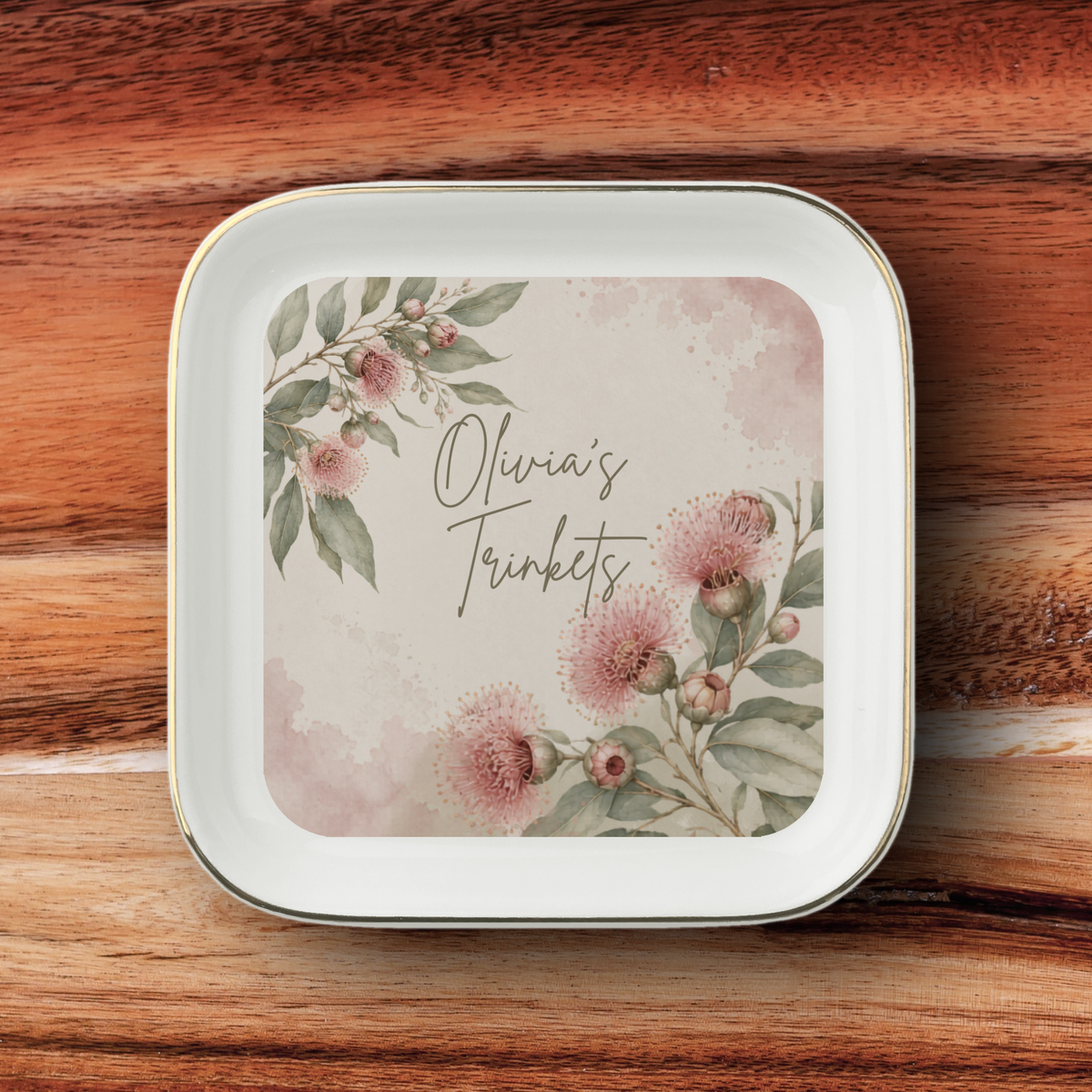 Personalised Jewelry Dish, Custom Name Ceramic Trinket Dish, Personalised Gift, Jewellery Holder, Birthday or Christmas Gift
