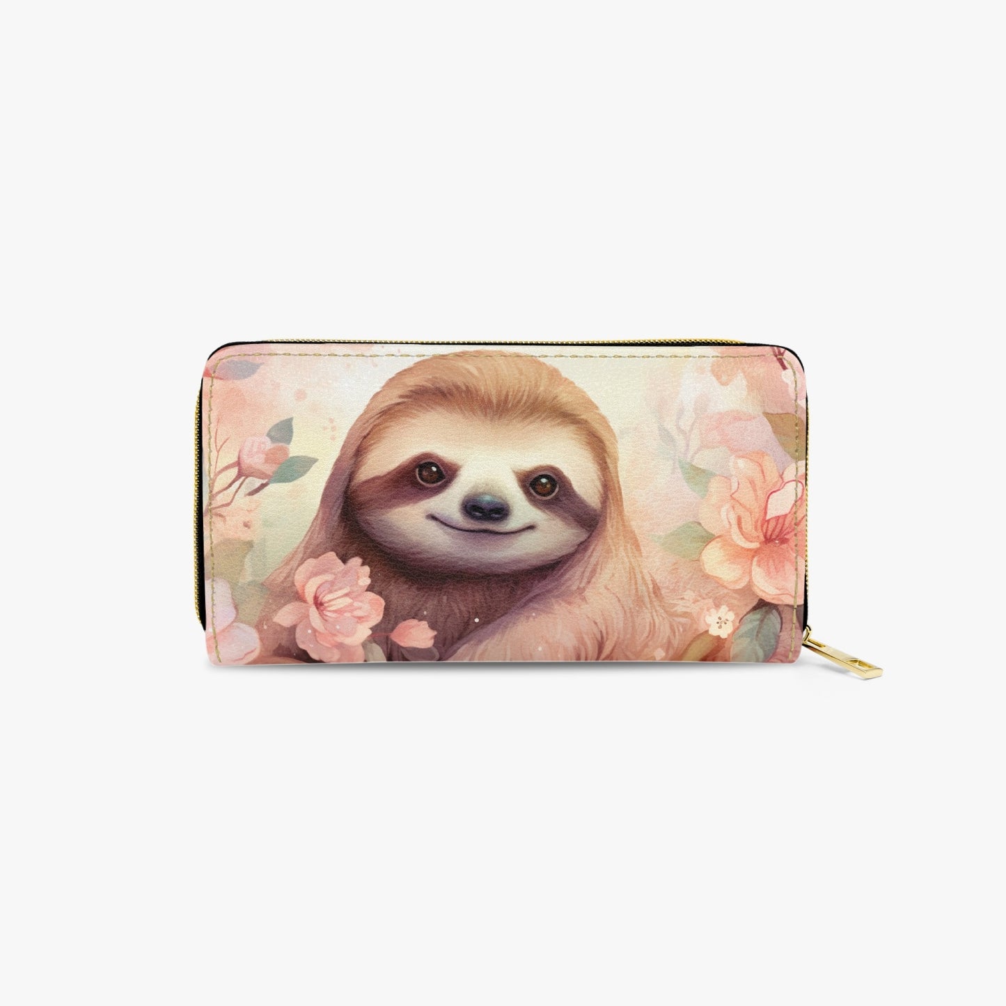 Long Type Zipper Purse - Sloth