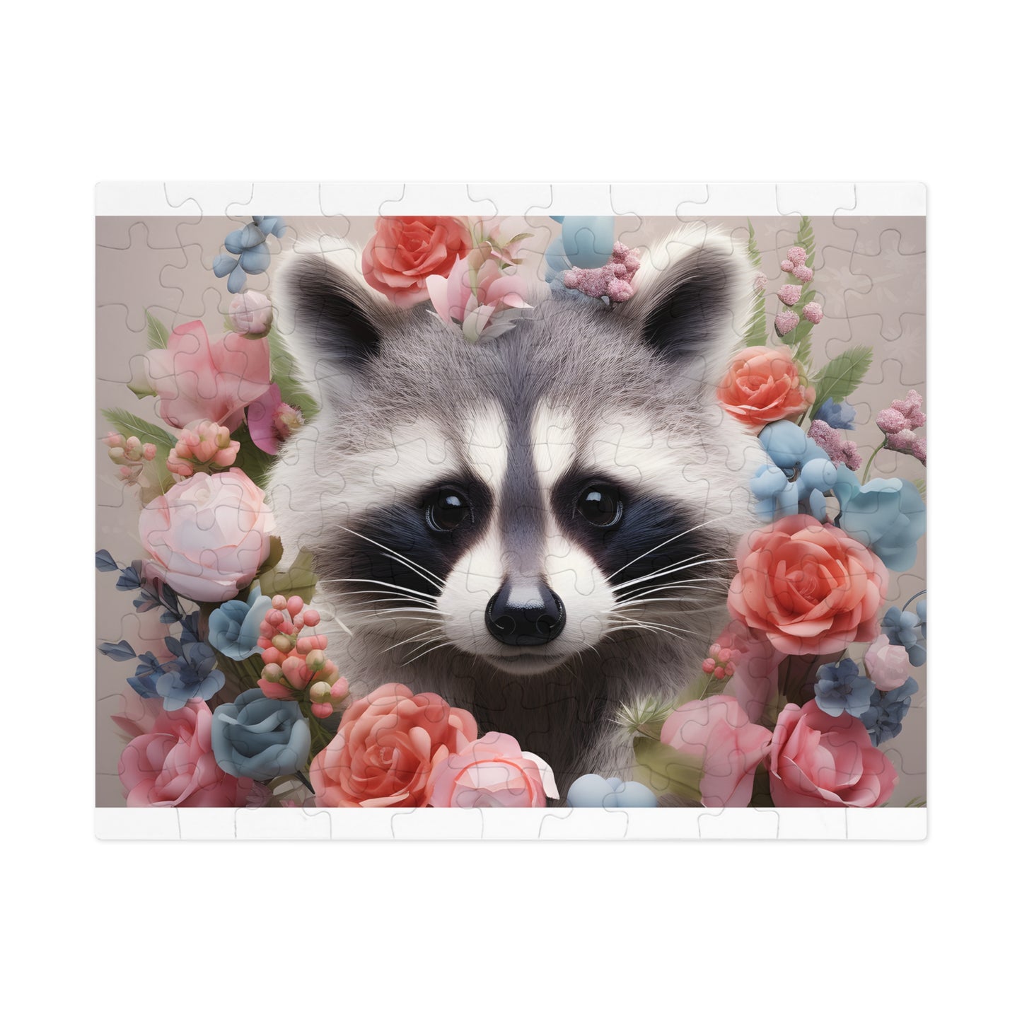 Jigsaw Puzzle, Racoon, Personalised/Non-Personalised (30, 110, 252, 500,1000-Piece)