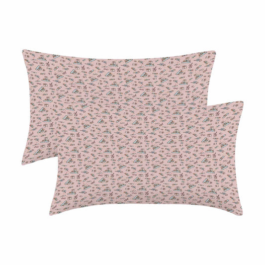 Christmas presents 50  Peach Skin Pillowcase 20"x12" (One Side Printing)(2 Pack)