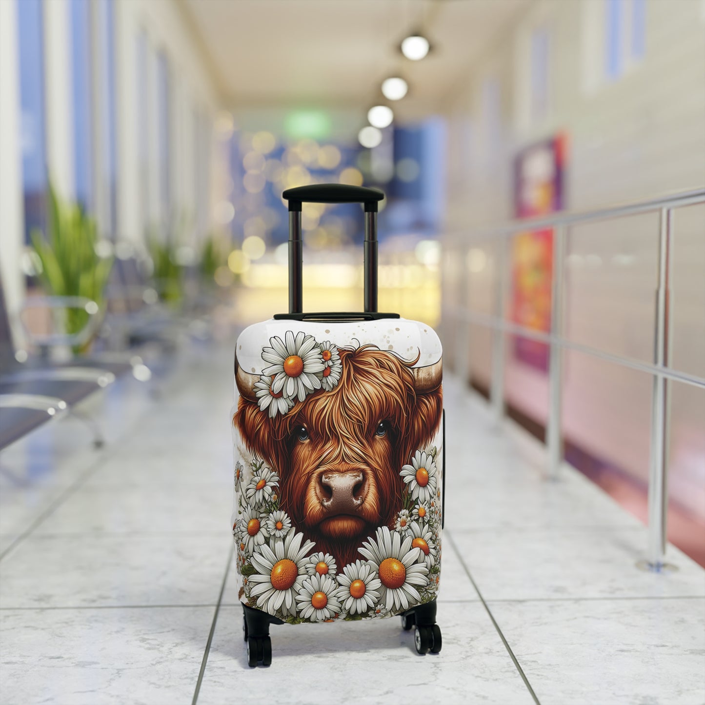 Luggage Cover, Highland Cow, awd-436