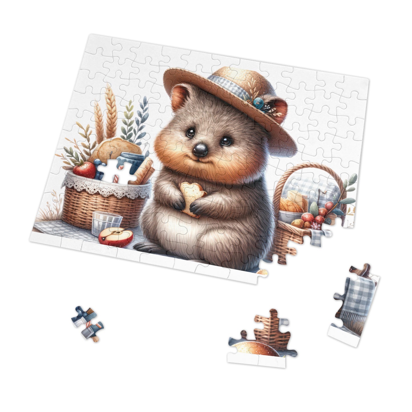 Jigsaw Puzzle in Tin, Australian Animals, Quokka, Personalised/Non-Personalised awd-1329 (30, 110, 252, 500,1000-Piece)