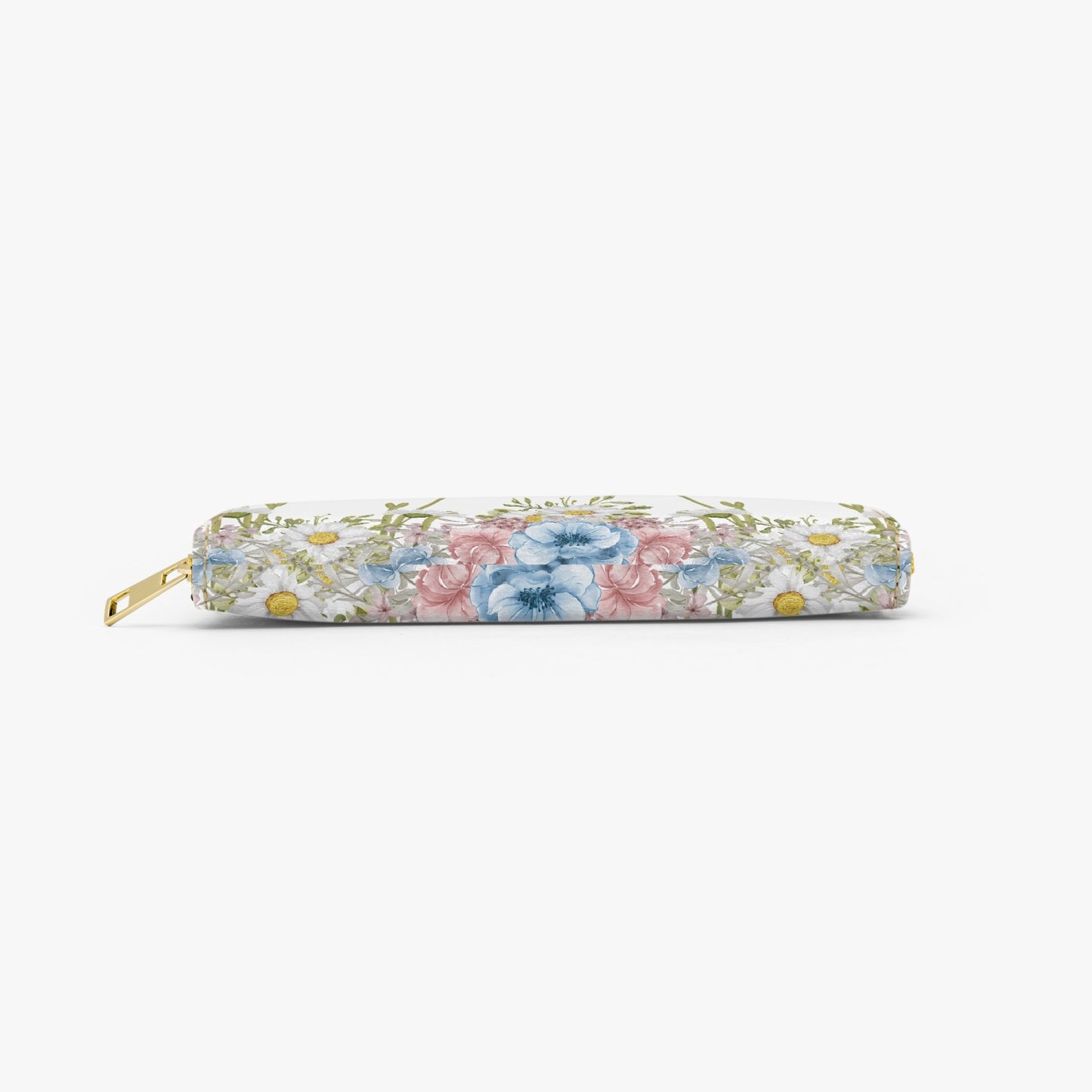 Long Type Zipper Purse, Floral, Grandma