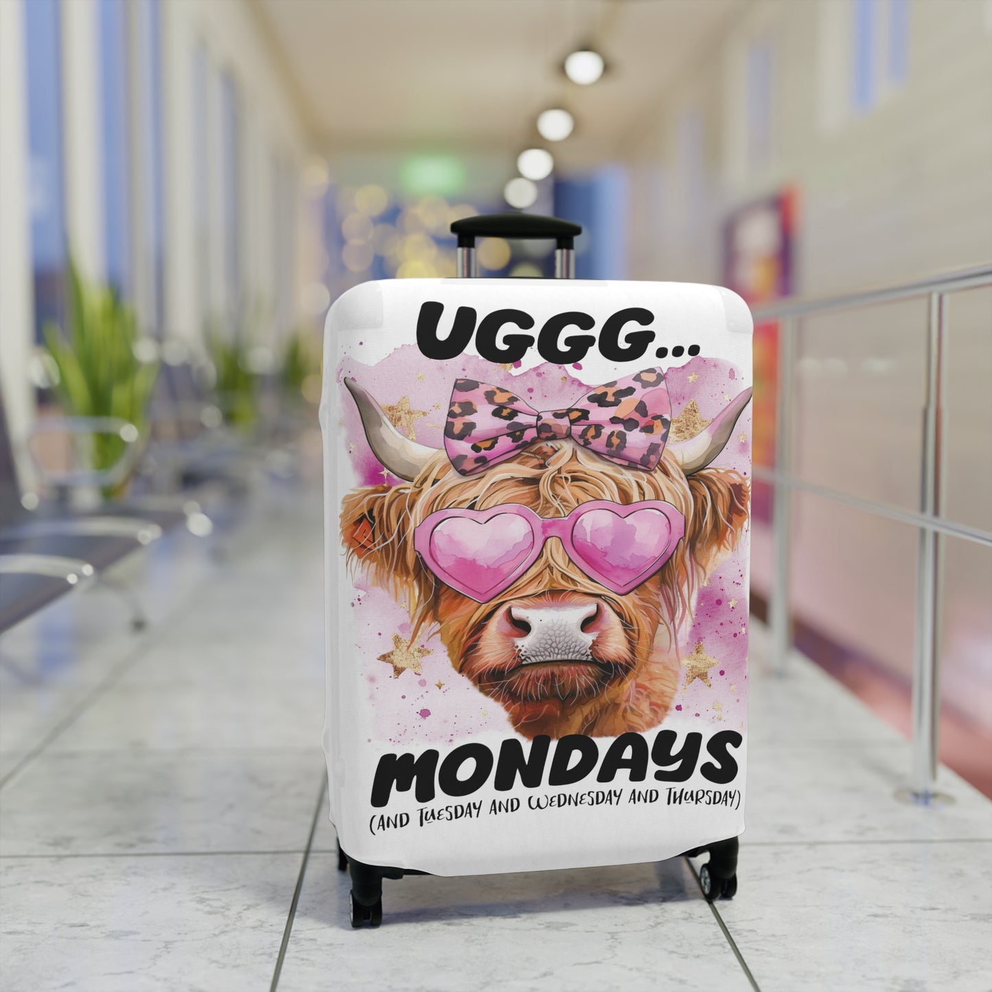 Luggage Cover, Highland Cow, awd-4019