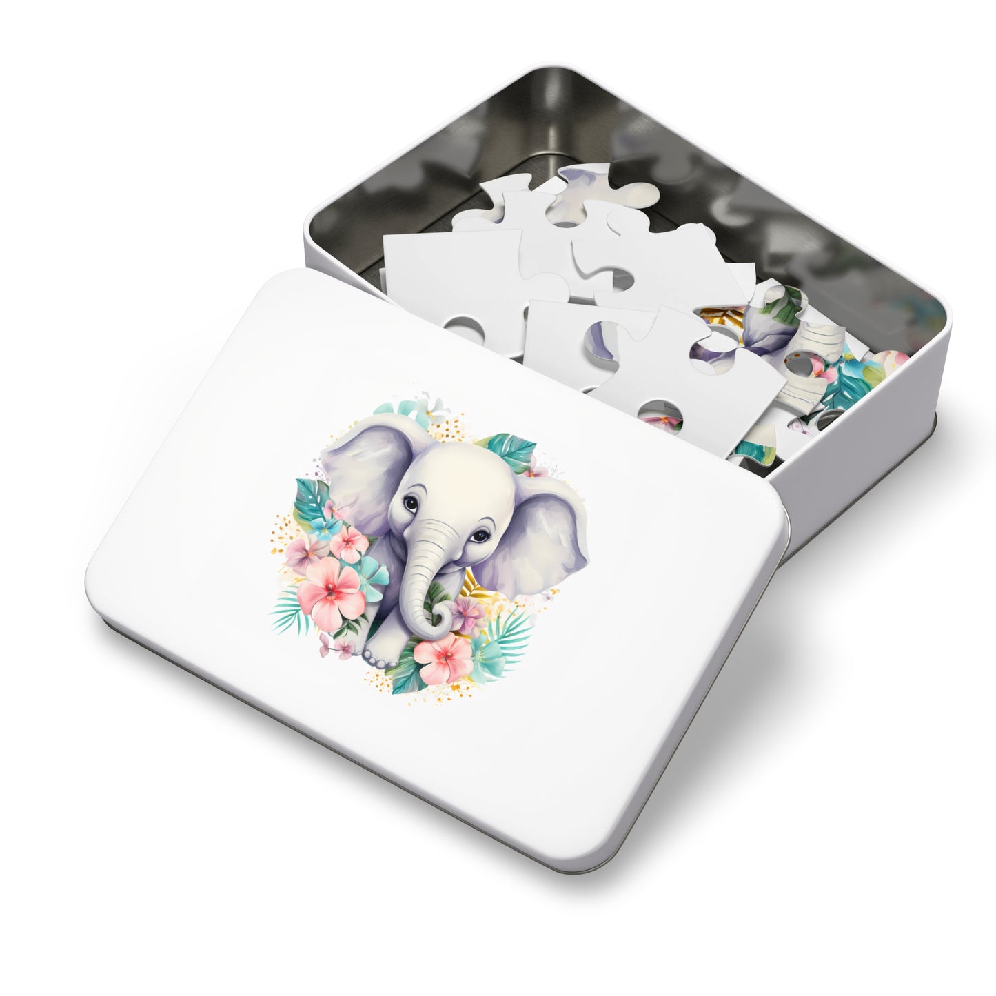 Jigsaw Puzzle, Elephant, Personalised/Non-Personalised (30, 110, 252, 500,1000-Piece)