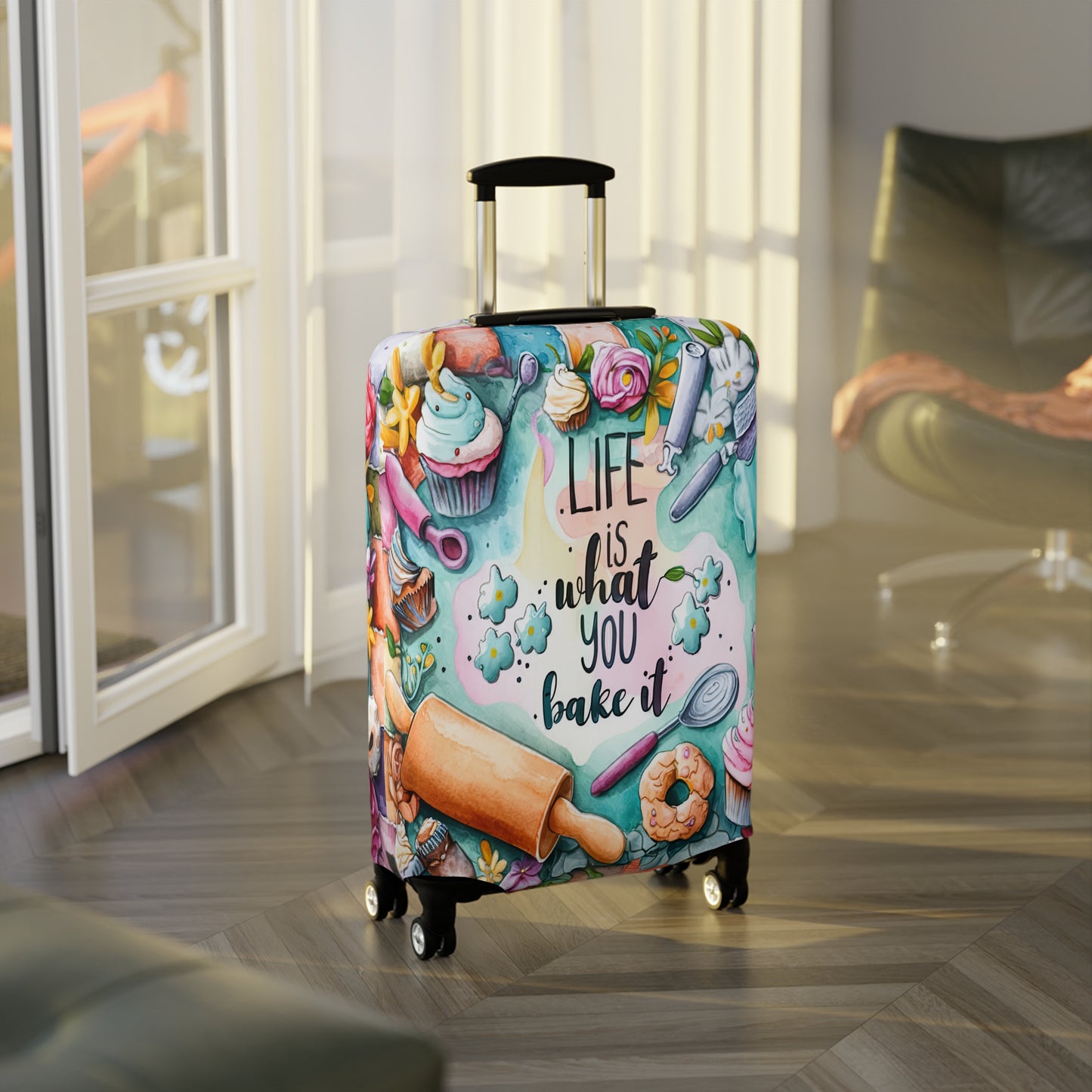 Luggage Cover, Baking, Life is what you bake it, awd-1762