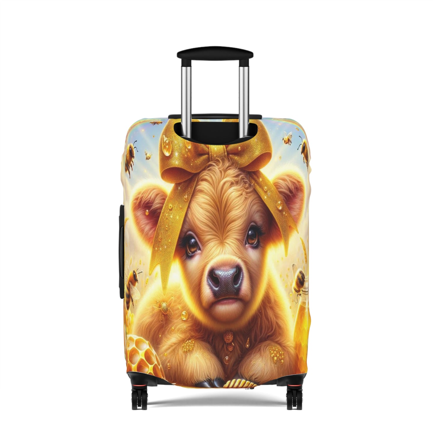 Luggage Cover, Highland Cow, Bees and Honey, awd-1409