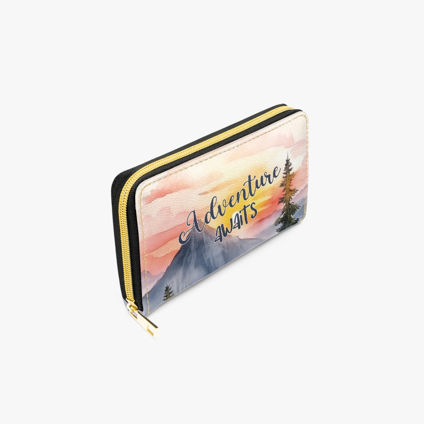 Long Type Zipper Purse - Adventure Awaits