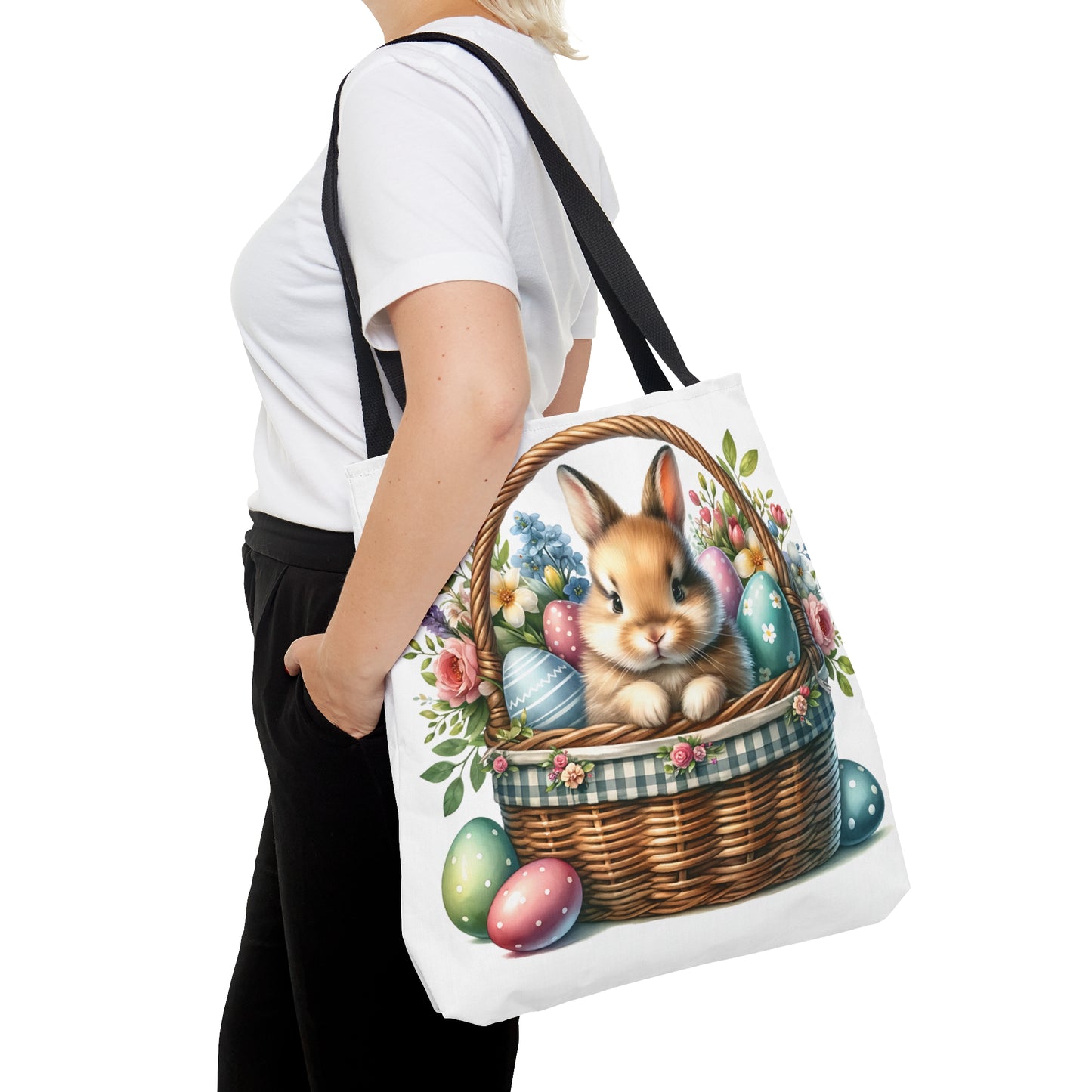 Tote Bag, Easter, Rabbit, Personalised/Non-Personalised Tote bag