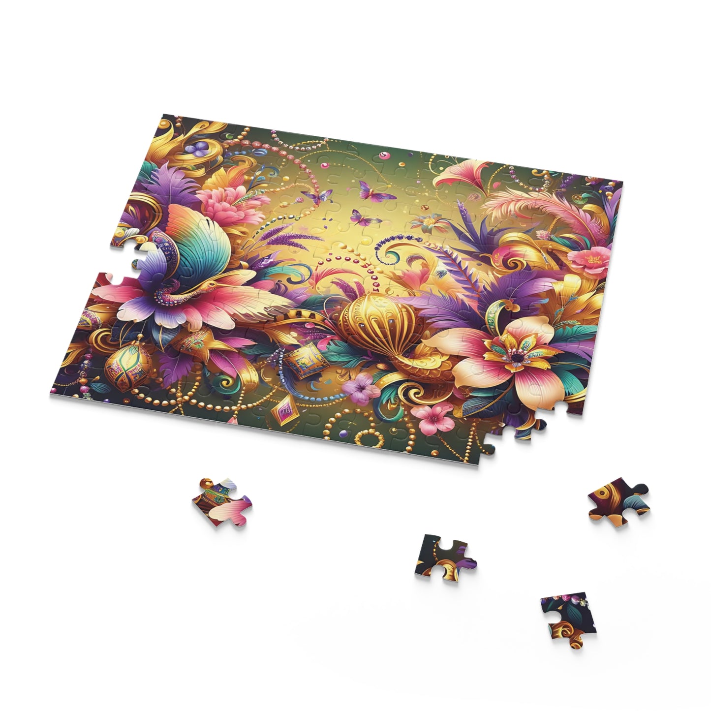 Personalised/Non-Personalised Puzzle, Floral (120, 252, 500-Piece)