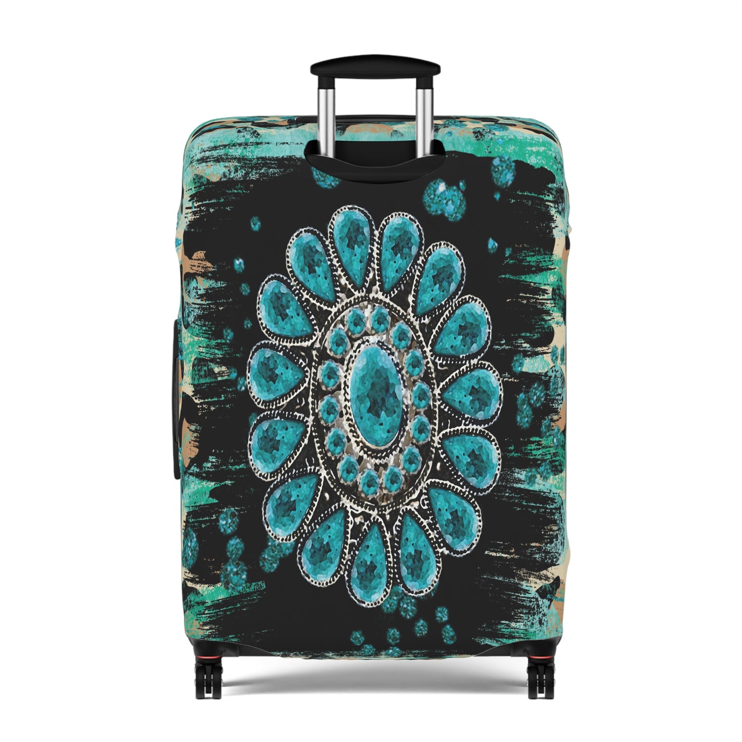 Luggage Cover, Country and Western, Turquoise, awd-038