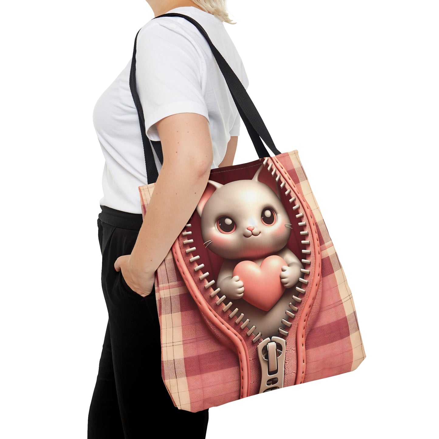 Tote Bag, Cat, Personalised/Non-Personalised Tote bag