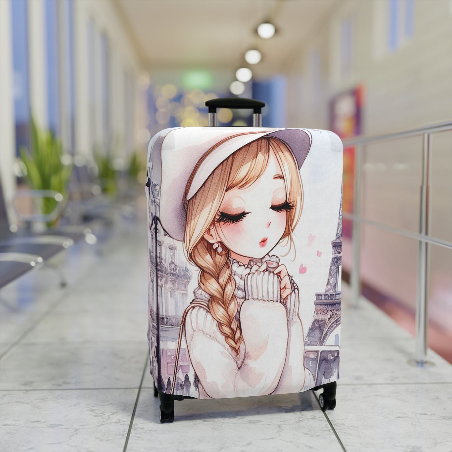 Luggage Cover, Just a Girl Who loves Travelling, awd-2101