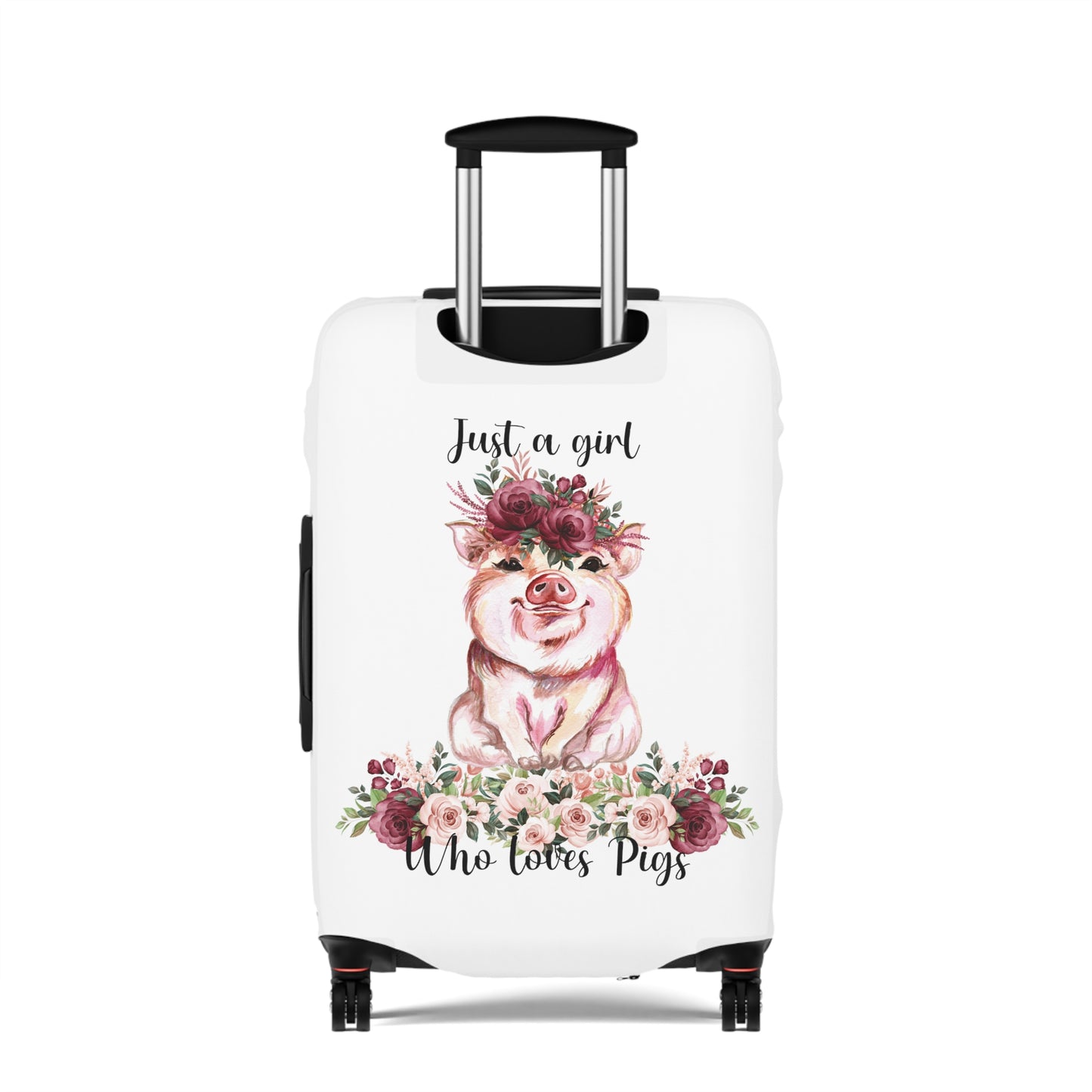 Luggage Cover, Just a girl who loves Pigs, awd-1360