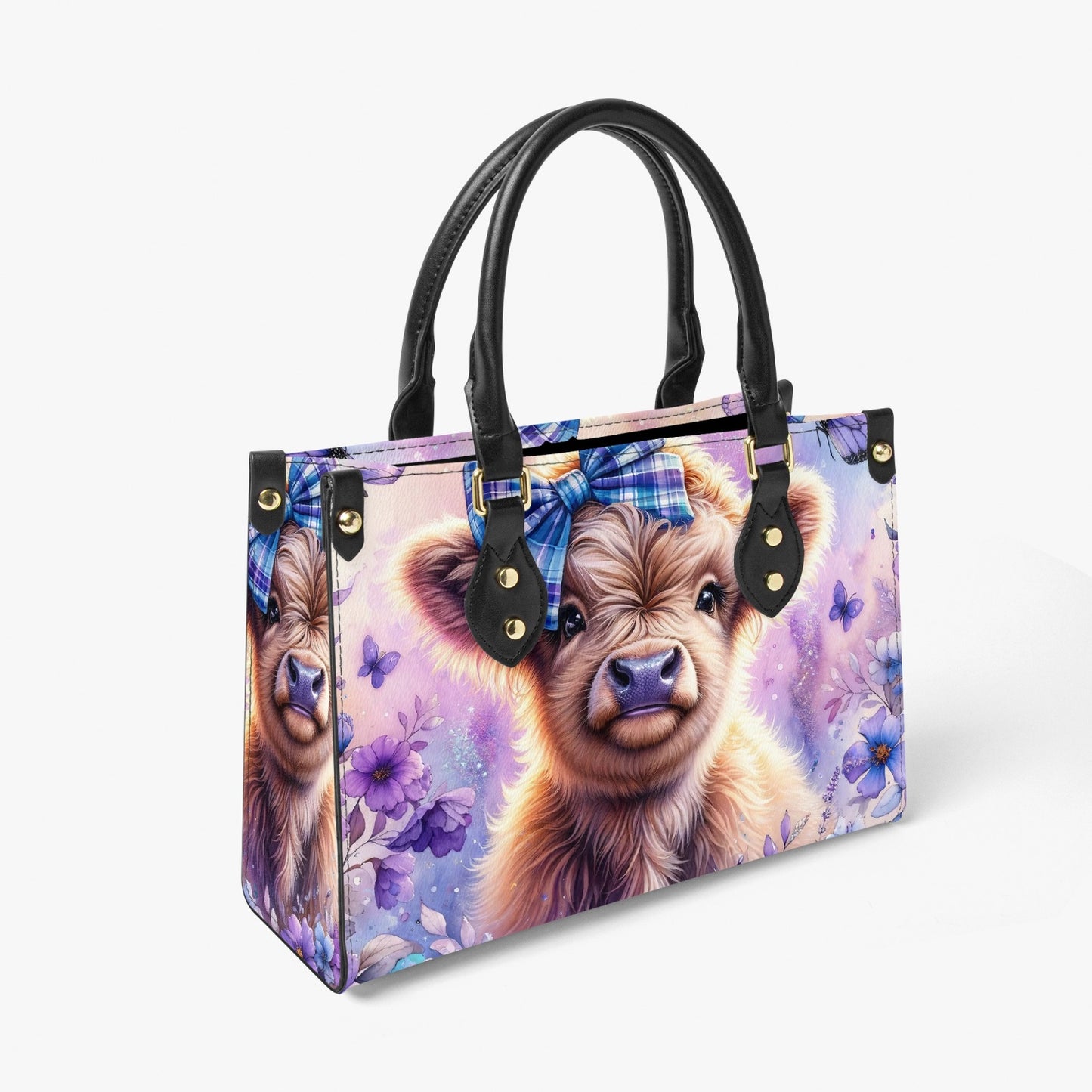 Women's Tote Bag - Long Strap - Highland Cow