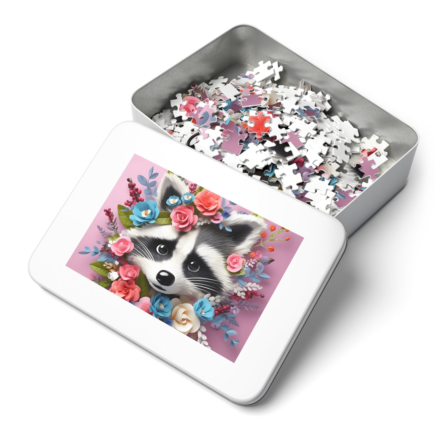 Jigsaw Puzzle, Racoon, Personalised/Non-Personalised (30, 110, 252, 500,1000-Piece)