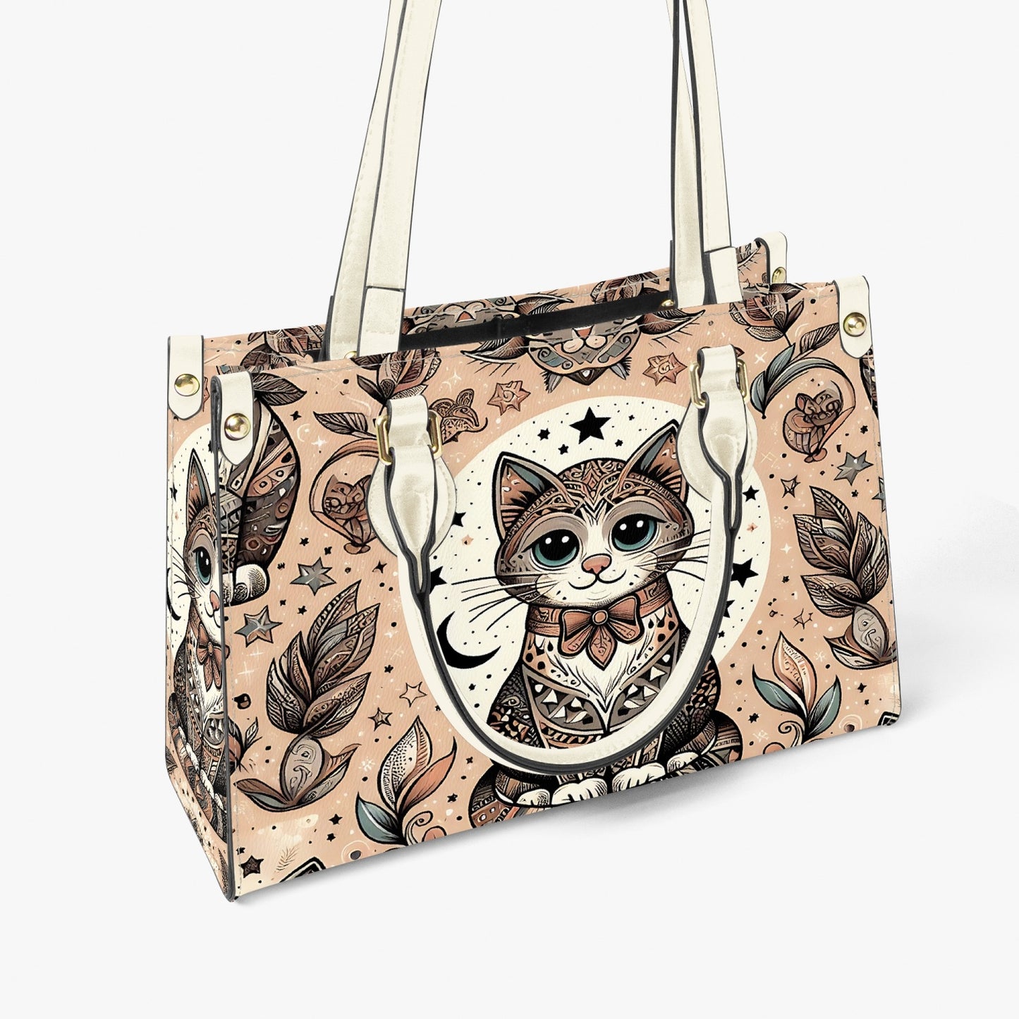 Women's Tote Bag - Long Strap - Cat