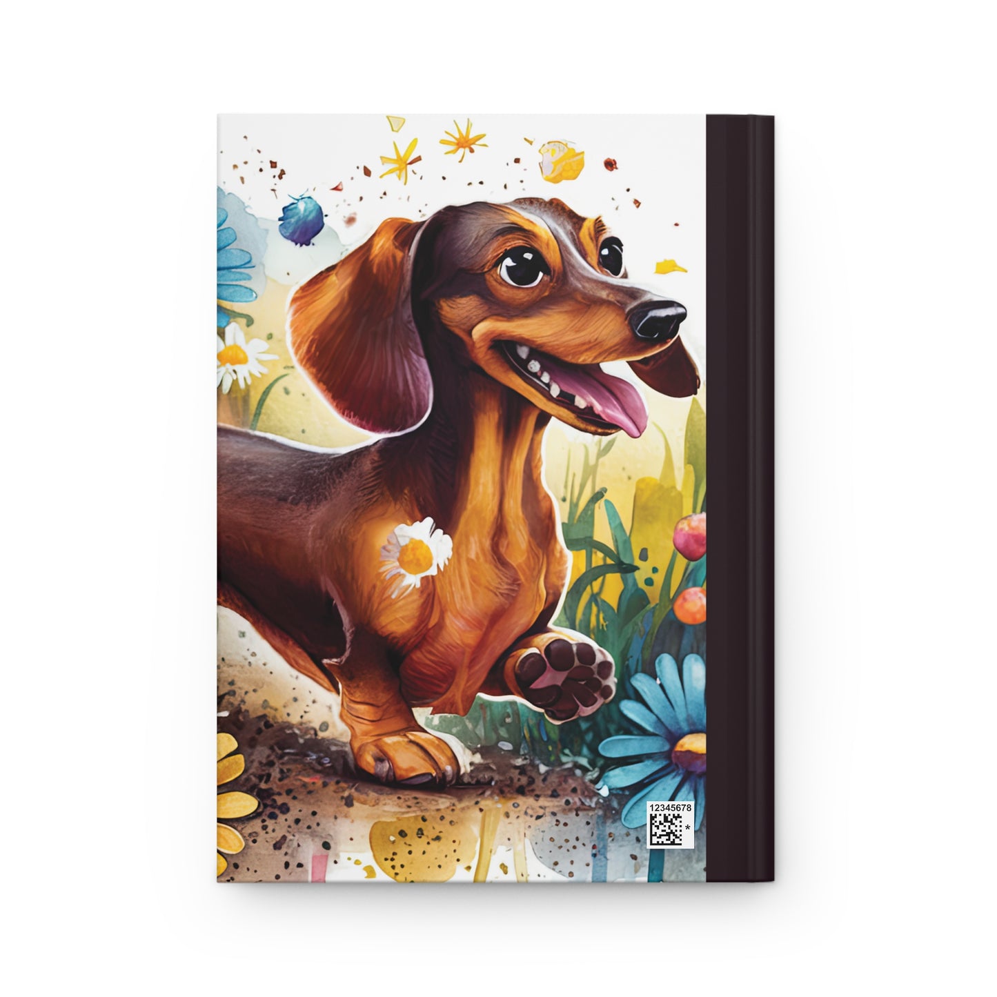 Personalised Hardcover Journal Matte, Dachshund, awd-1652