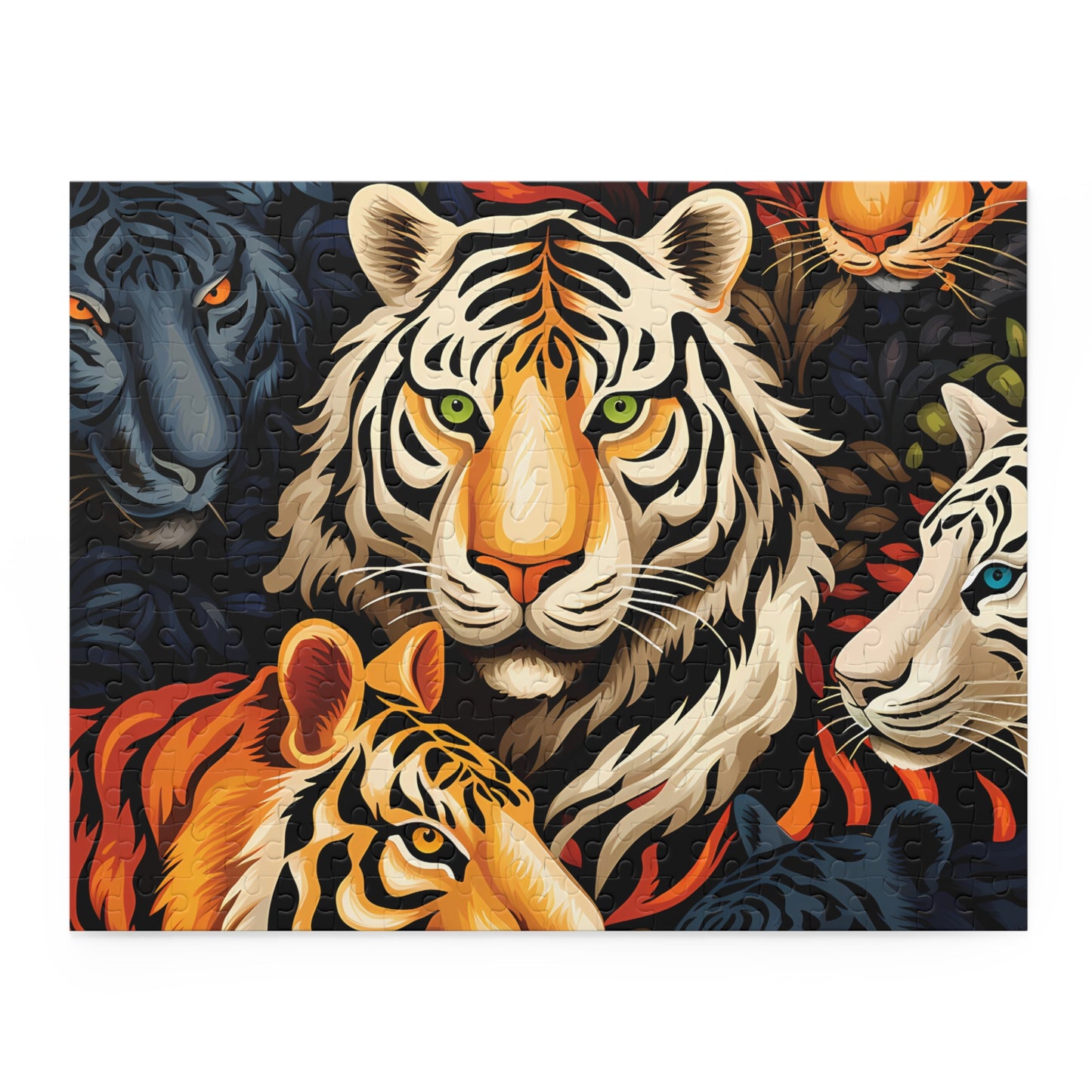 Personalised/Non-Personalised Puzzle, Lion (120, 252, 500-Piece)