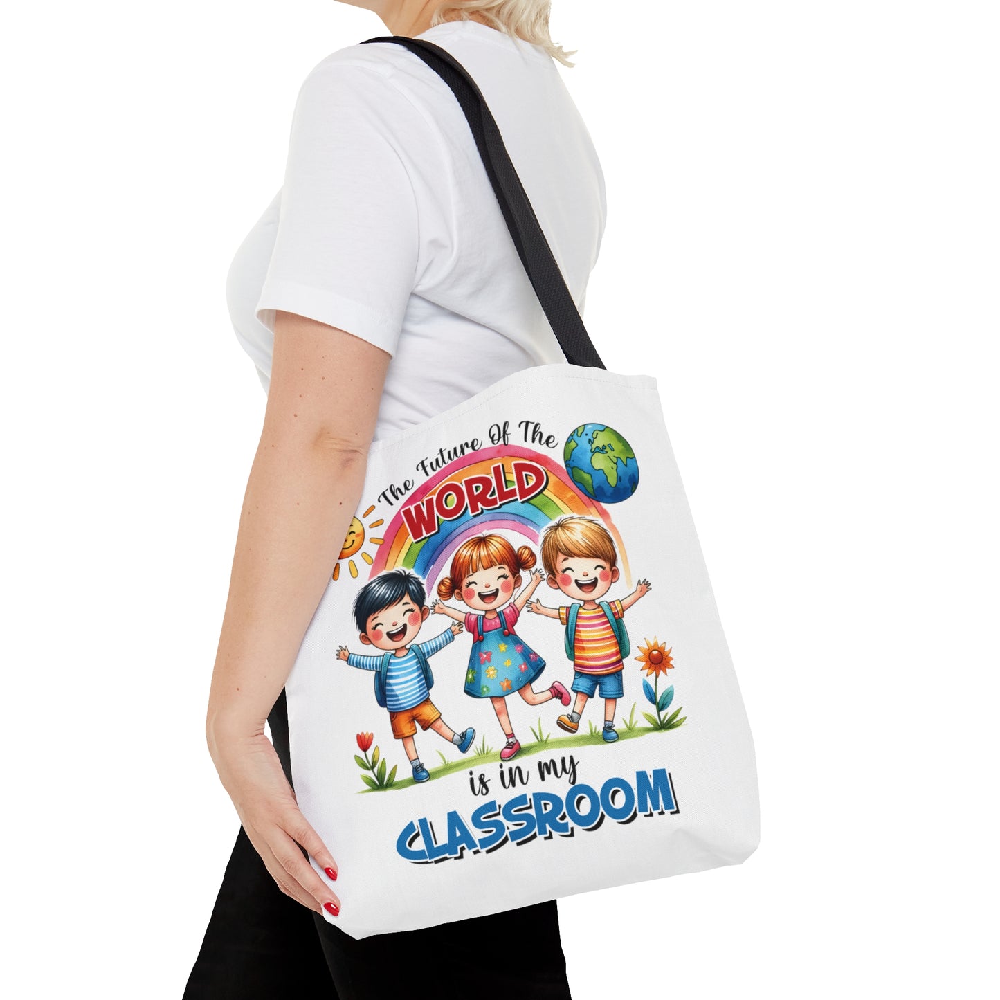 Tote Bag, Teacher, The future of the world is in my Classroom, Personalised/Non-Personalised Tote bag