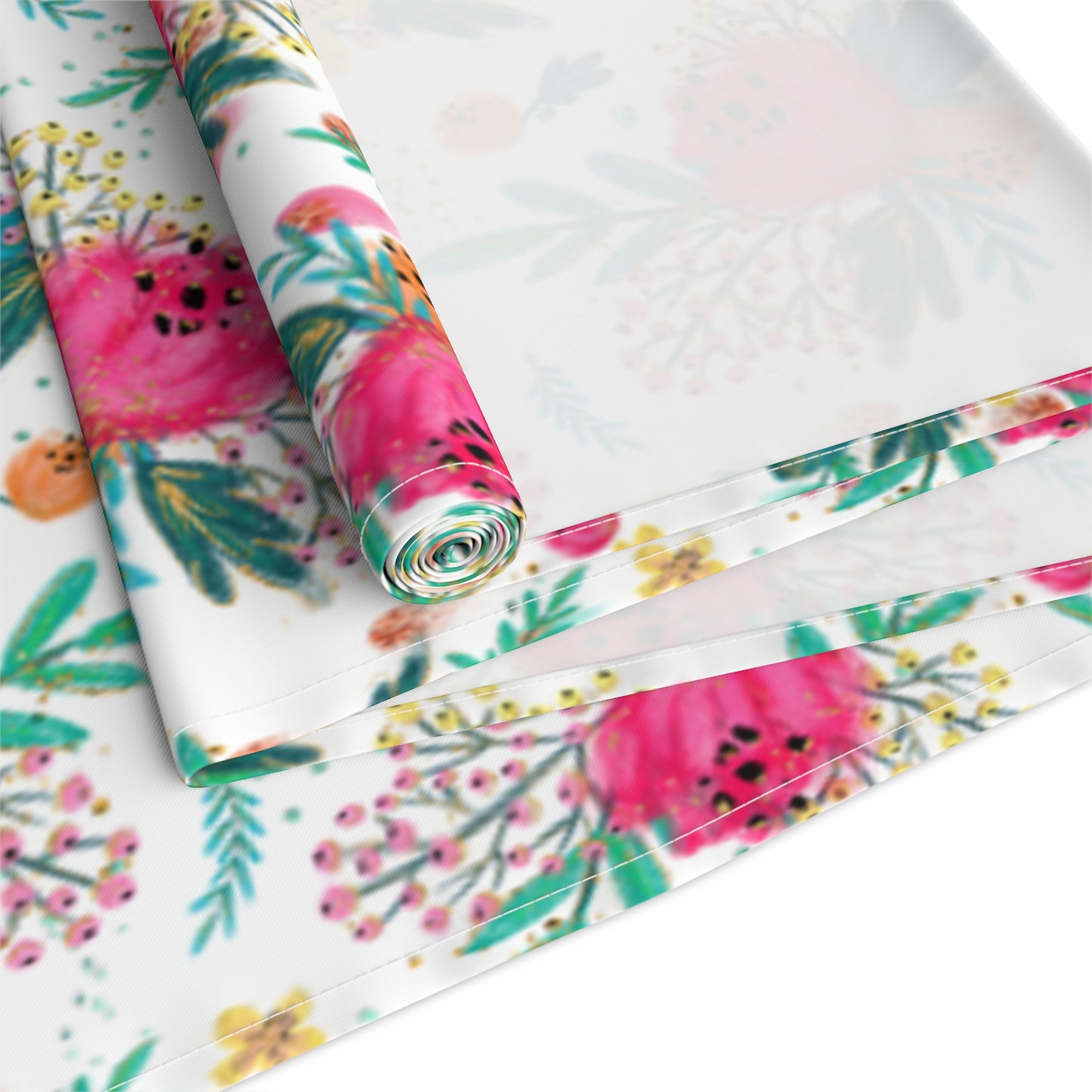 Australian Floral Table Runner, Cotton Twill and Poly Available