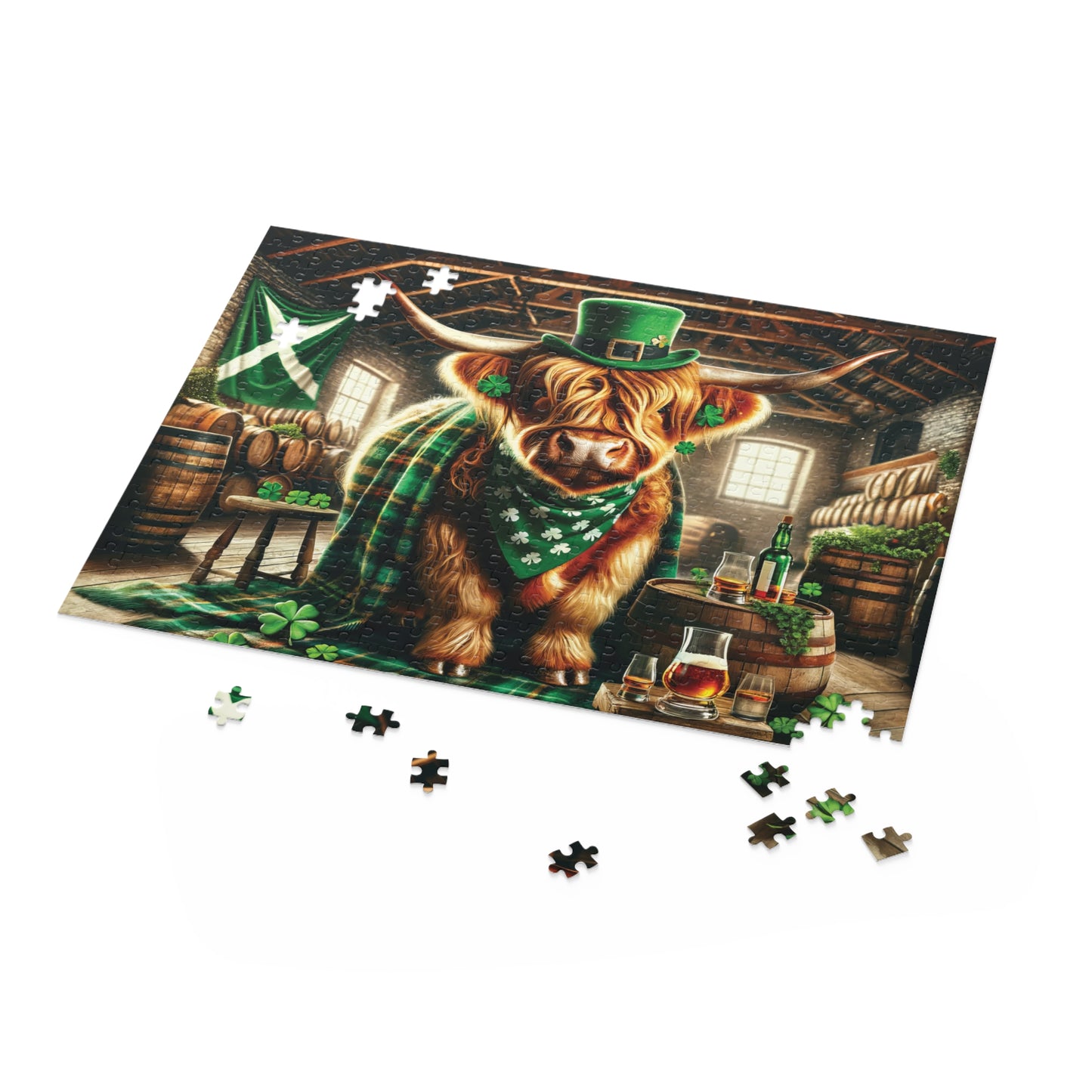 Puzzle,  Highland Cow (120, 252, 500-Piece) awd-662