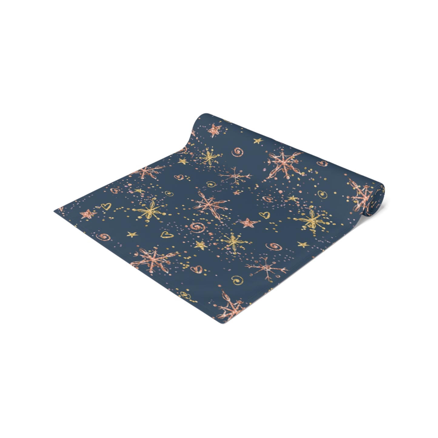 Christmas Stars Table Runner, Cotton Twill and Poly Available