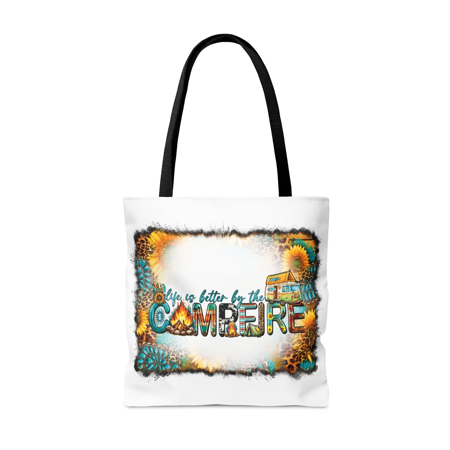 Tote Bag, Western, Life is Better by the Campfire