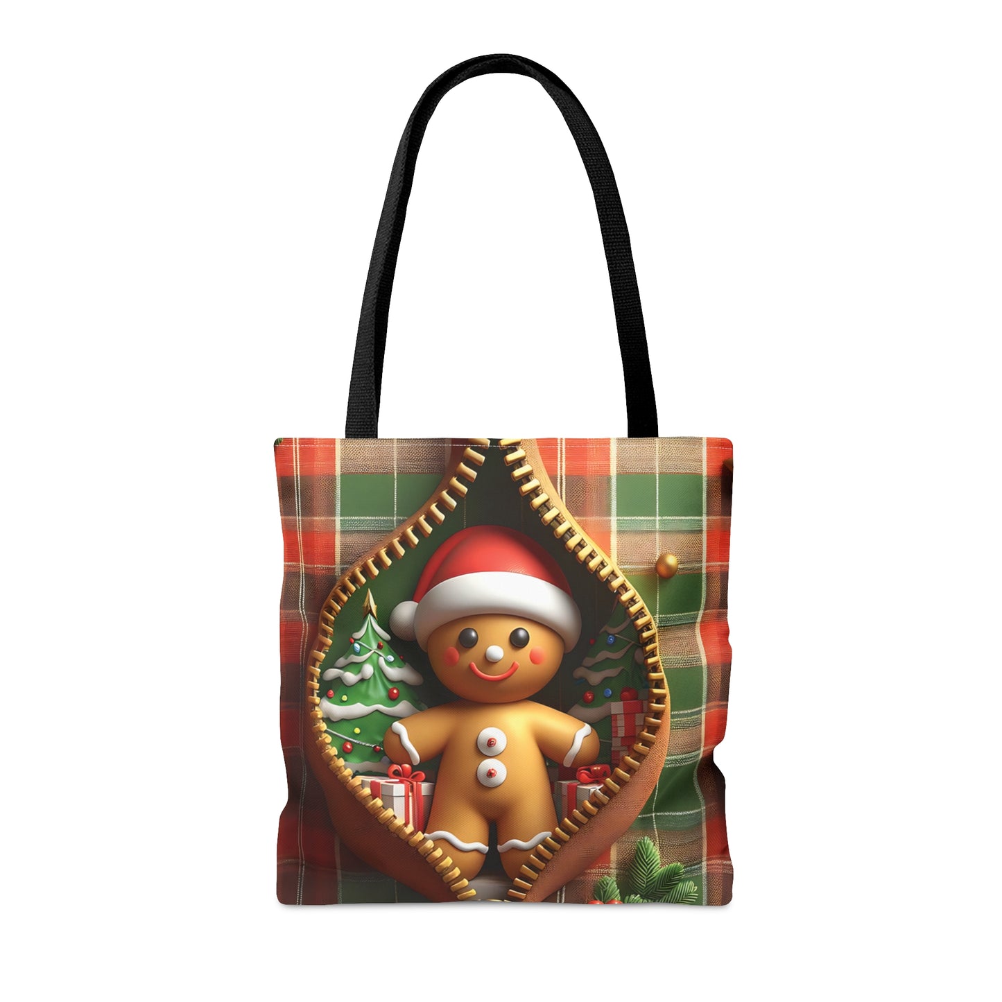 Tote Bag, Christmas, Gingerbread Man