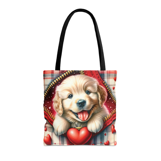 Tote Bag, Cute Dog, Personalised/Non-Personalised Tote bag