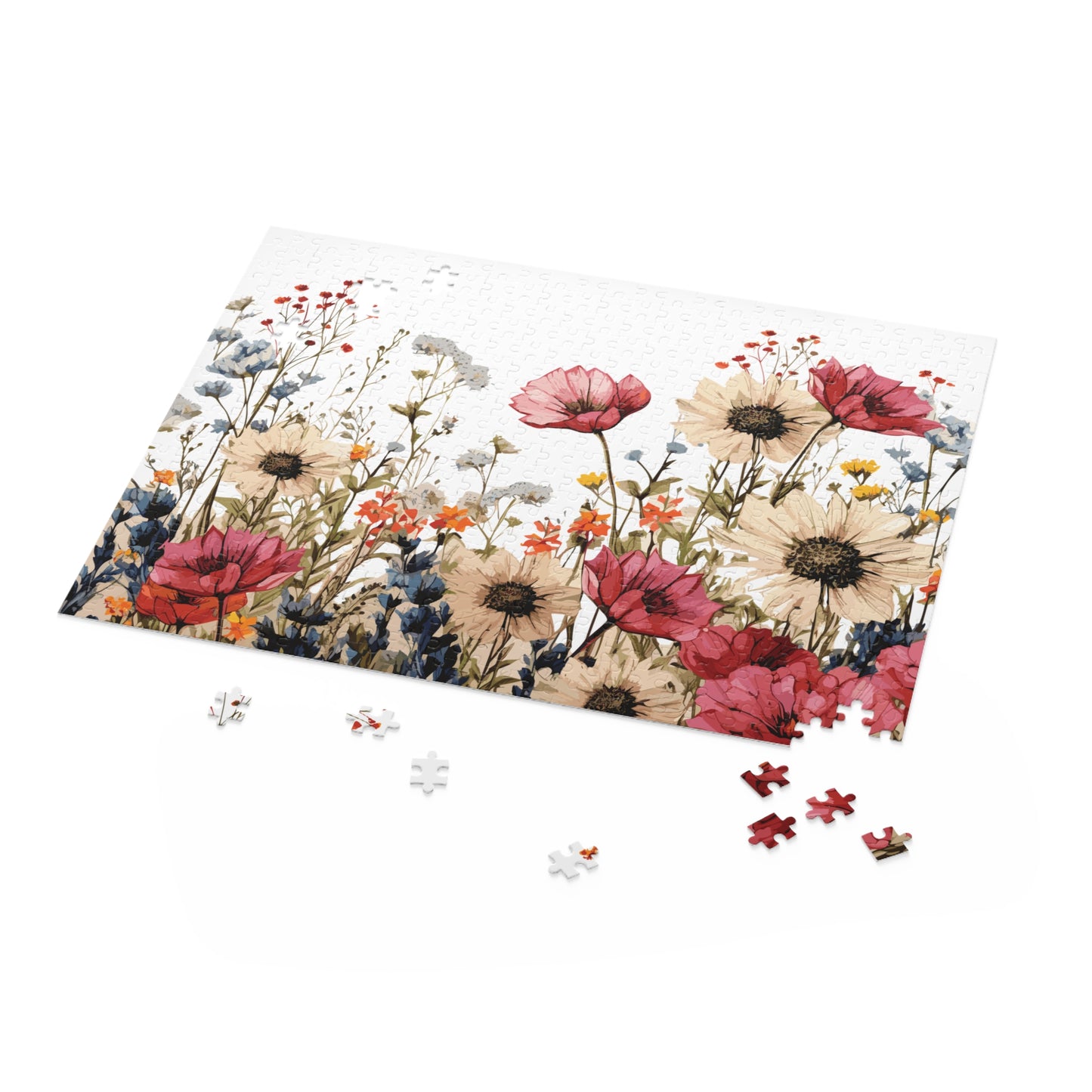 Personalised/Non-Personalised Puzzle, Floral (120, 252, 500-Piece)