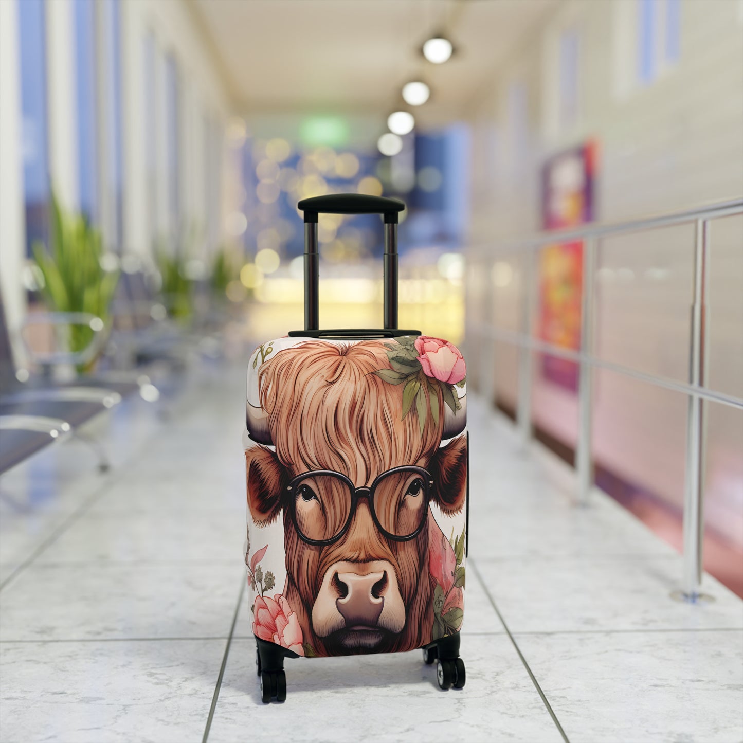 Luggage Cover, Highland Cow, awd-008