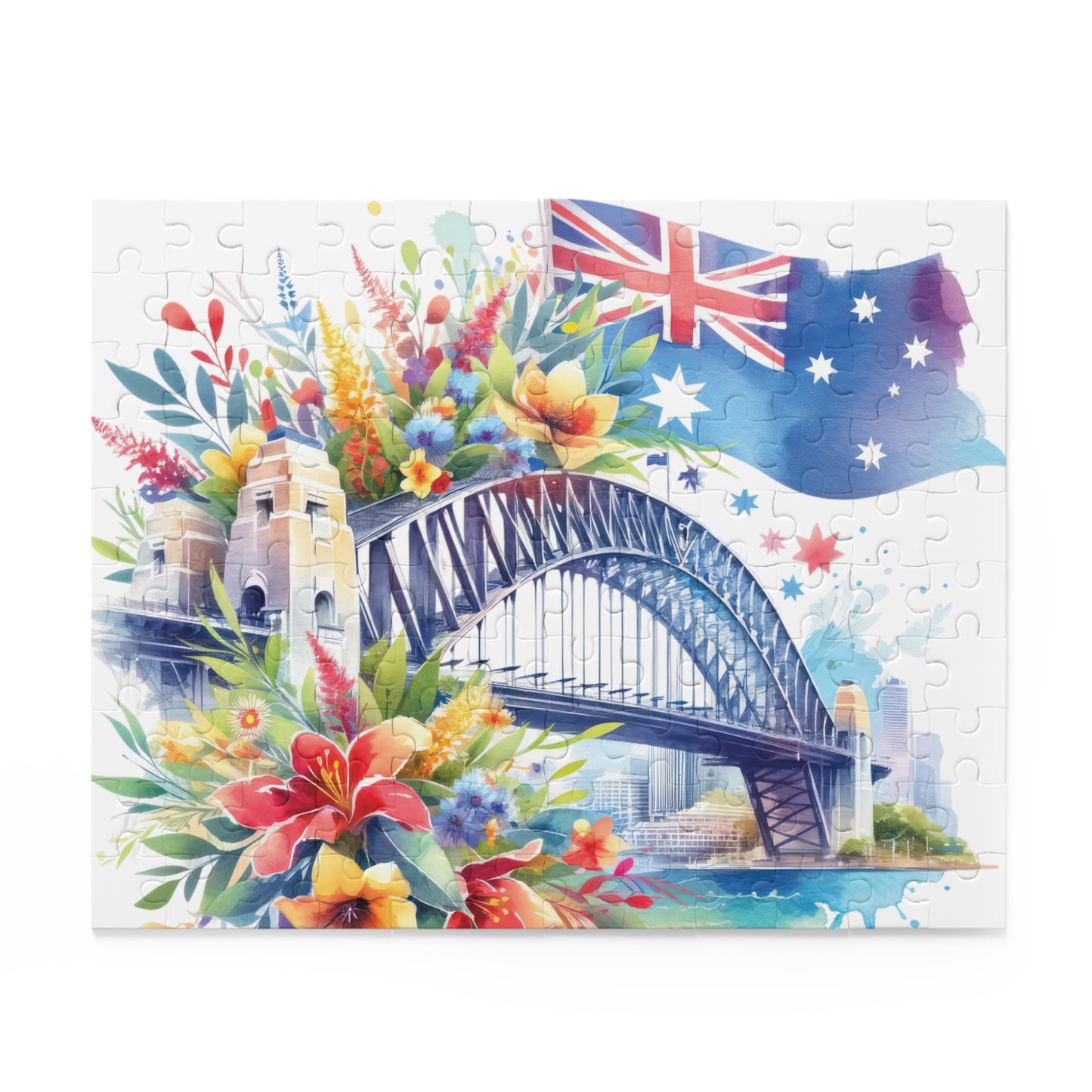 Personalised/Non-Personalised Puzzle, Sydney Harbour Bridge (120, 252, 500-Piece)