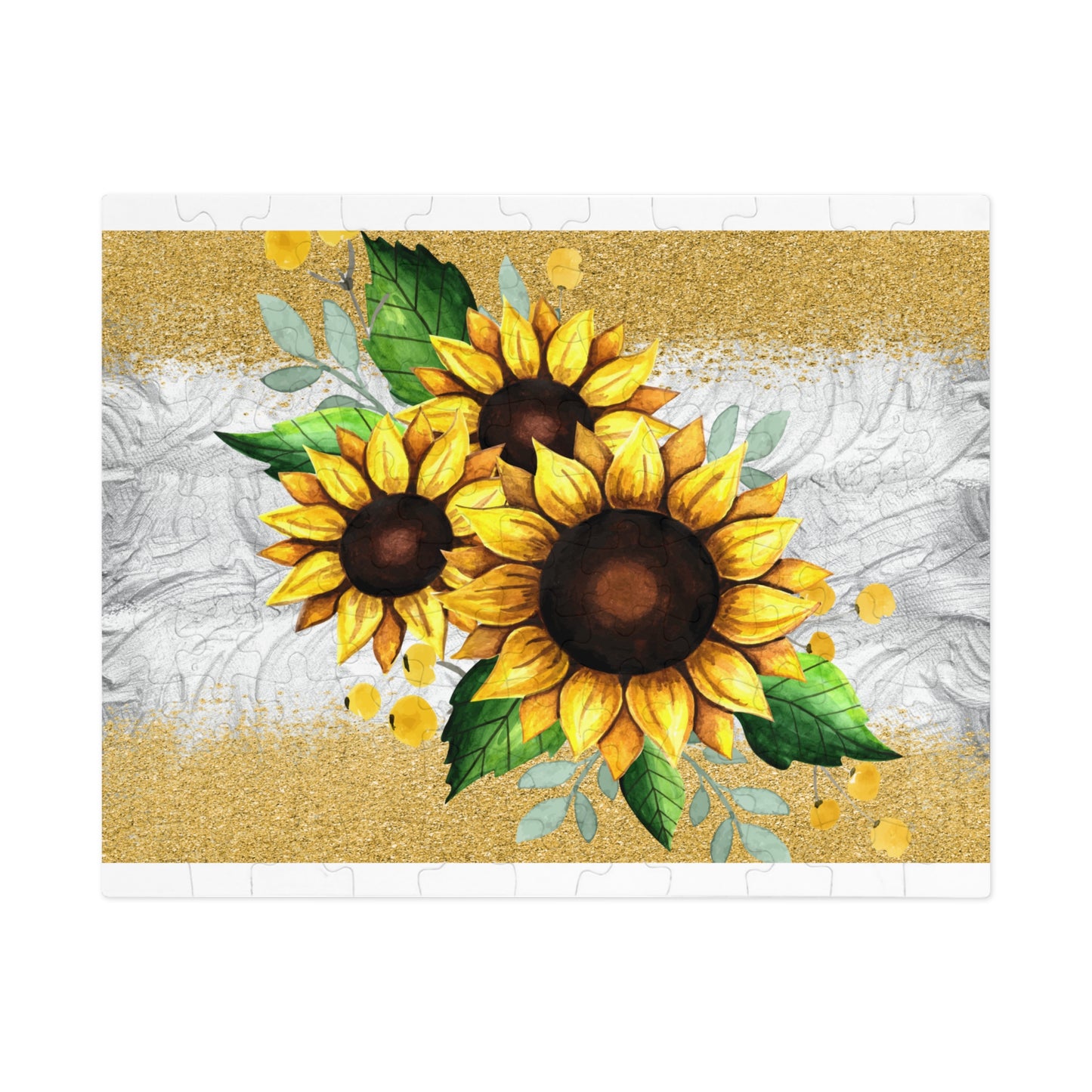 Jigsaw Puzzle, Sunflower, Personalised/Non-Personalised (30, 110, 252, 500,1000-Piece)