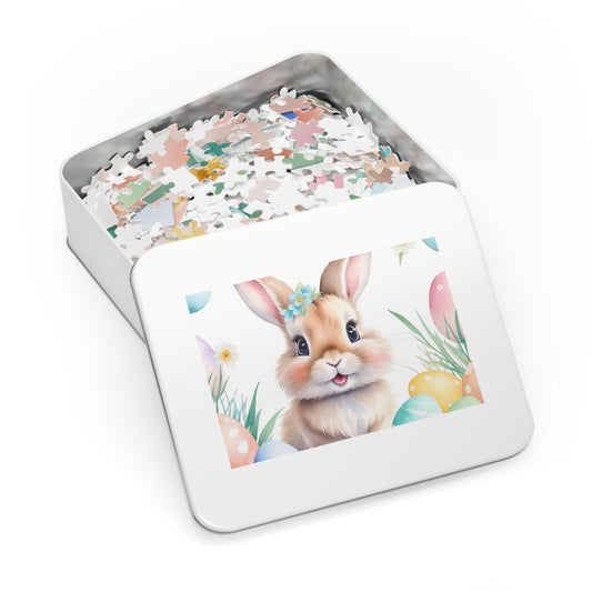 Puzzle, Easter, Rabbit, Personalised/Non-Personalised (30, 110, 252, 500,1000-Piece) awd-651