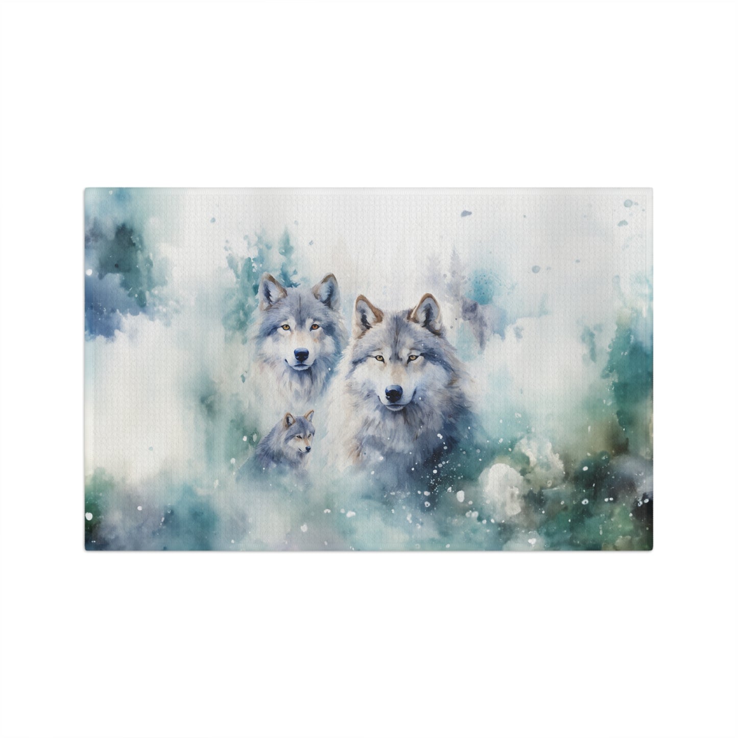 Microfiber Tea Towel Wolves