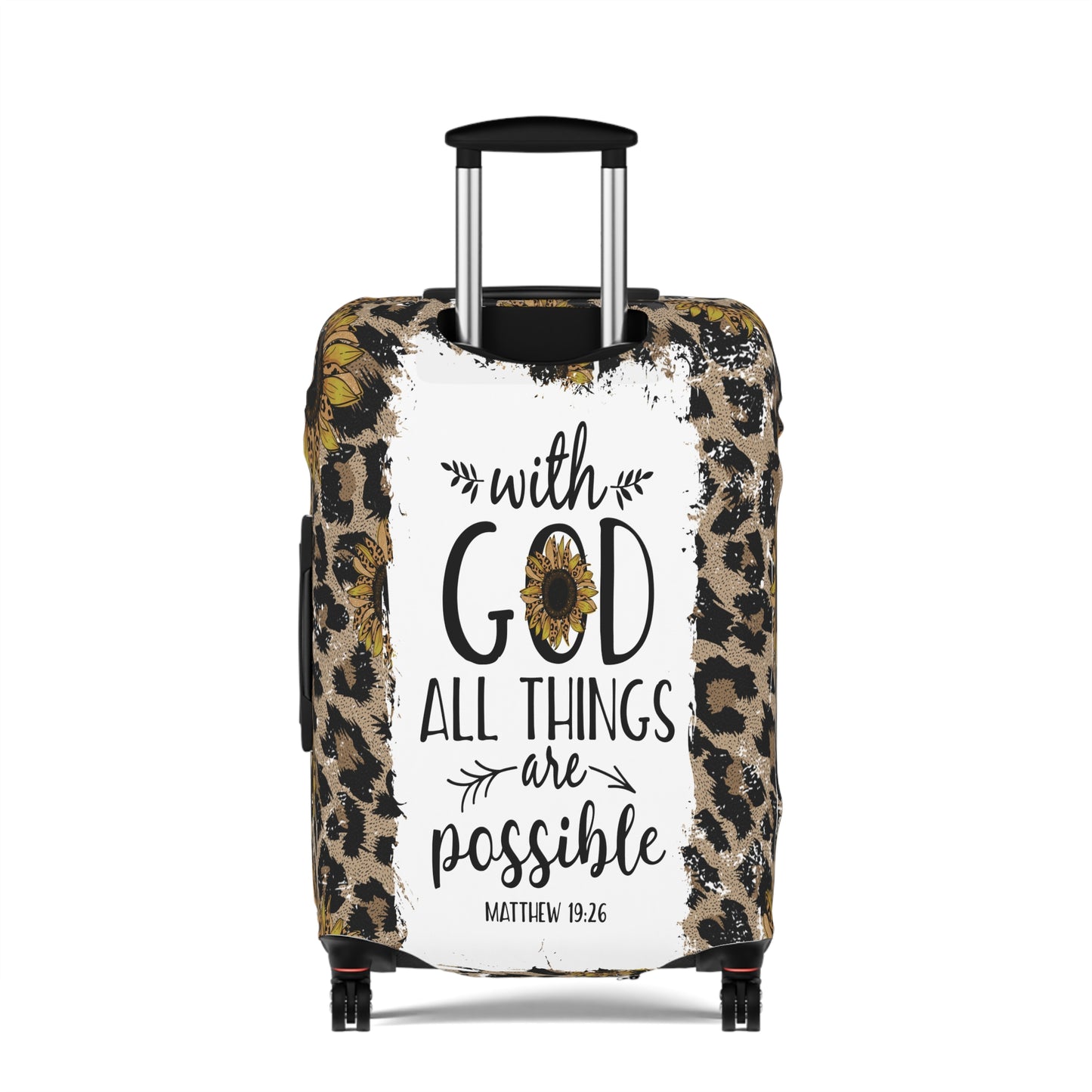 Luggage Cover, Bible Verse, With God all things are Possible, awd-1463