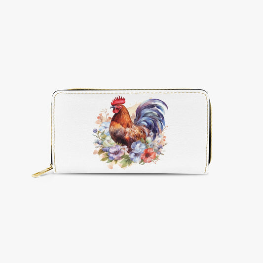 Long Type Zipper Purse - Chicken/Rooster