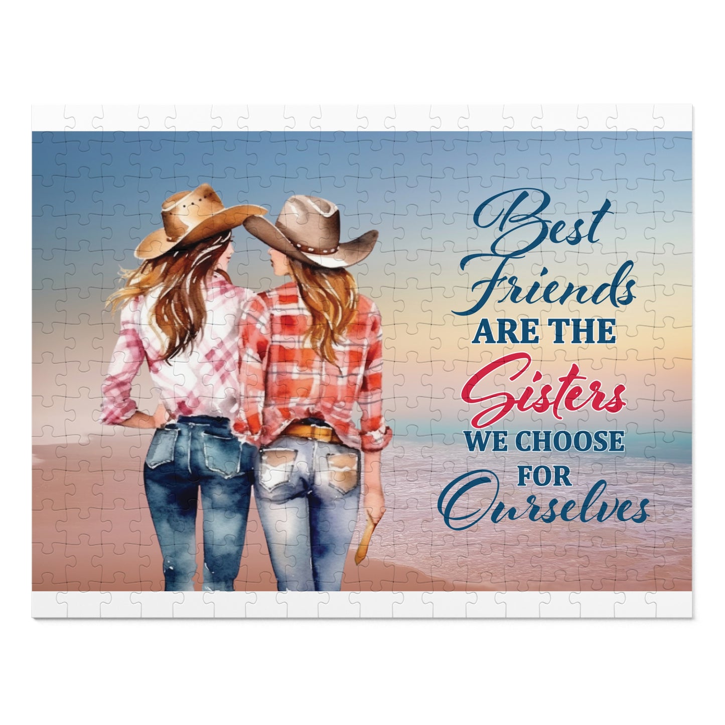 Jigsaw Puzzle, Western, Best Friends are the Sisters we Choose for Ourselves, Personalised/Non-Personalised (30, 110, 252, 500,1000-Piece)