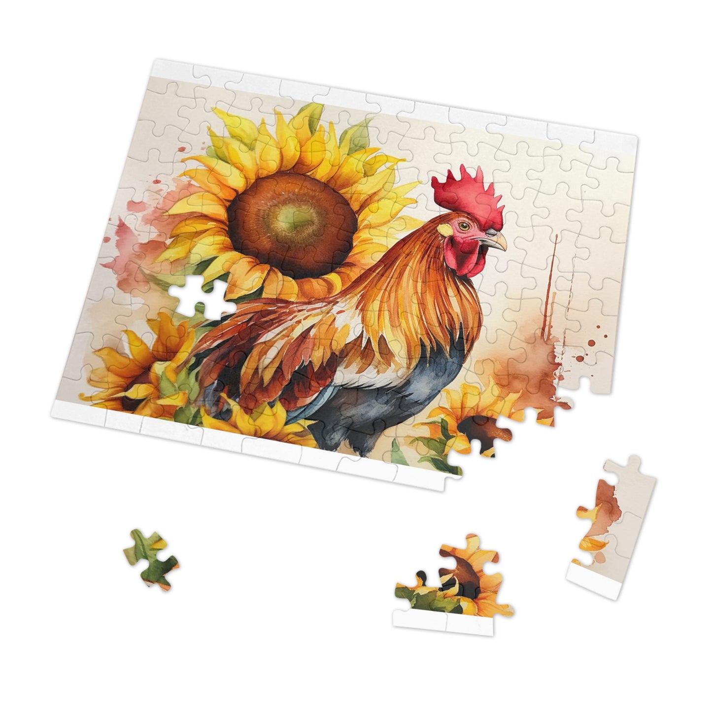 Jigsaw Puzzle, Chicken/Rooster, Personalised/Non-Personalised (30, 110, 252, 500,1000-Piece)