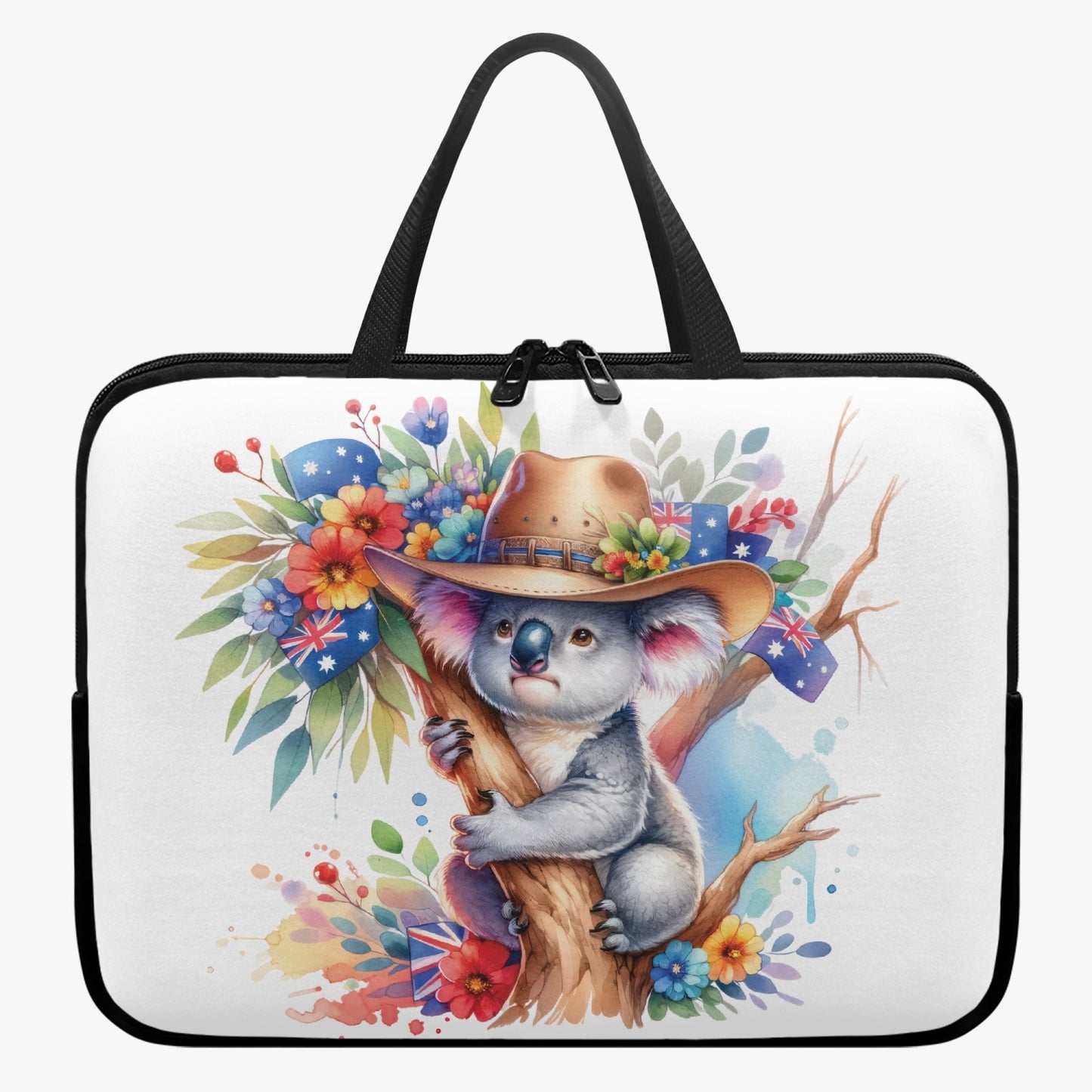 Laptop Sleeve with Handles - Australian Animals - Koala