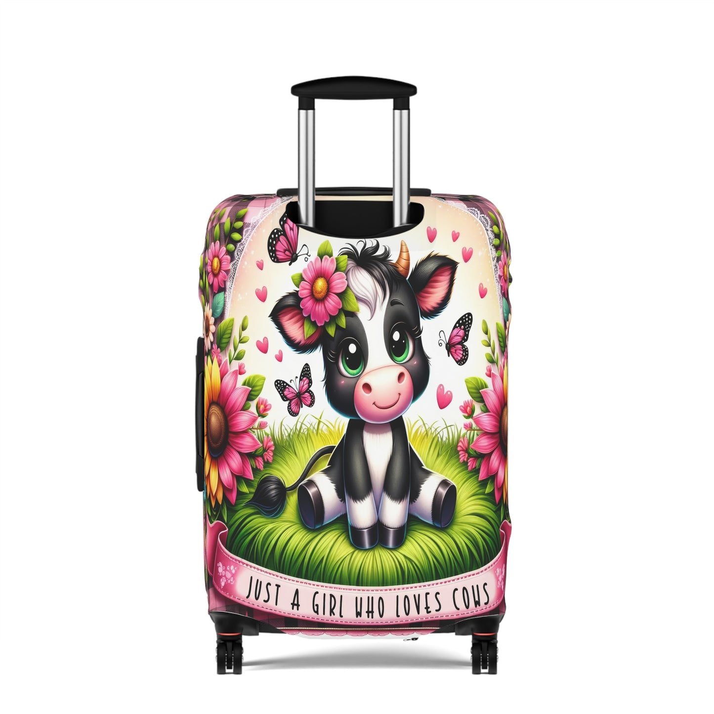 Luggage Cover, Just a Girl who Loves Cows, awd-1492