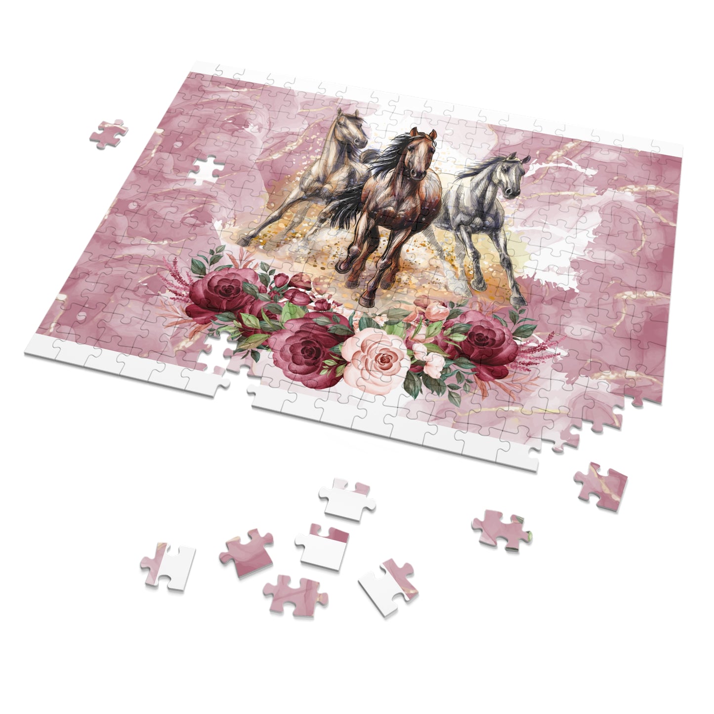 Jigsaw Puzzle, Horses, Personalised/Non-Personalised (30, 110, 252, 500,1000-Piece)