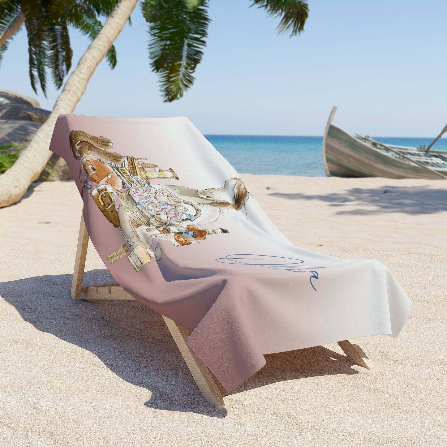 Beach Towel, Western, Polycotton Towel, 2 sizes Available