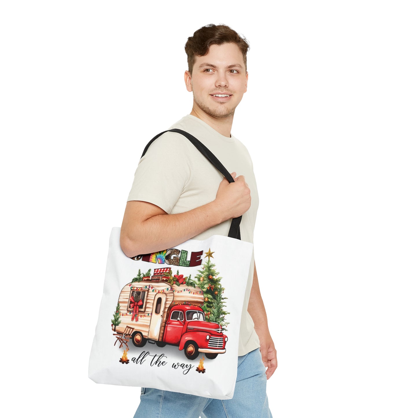 Tote Bag, Christmas, Camper